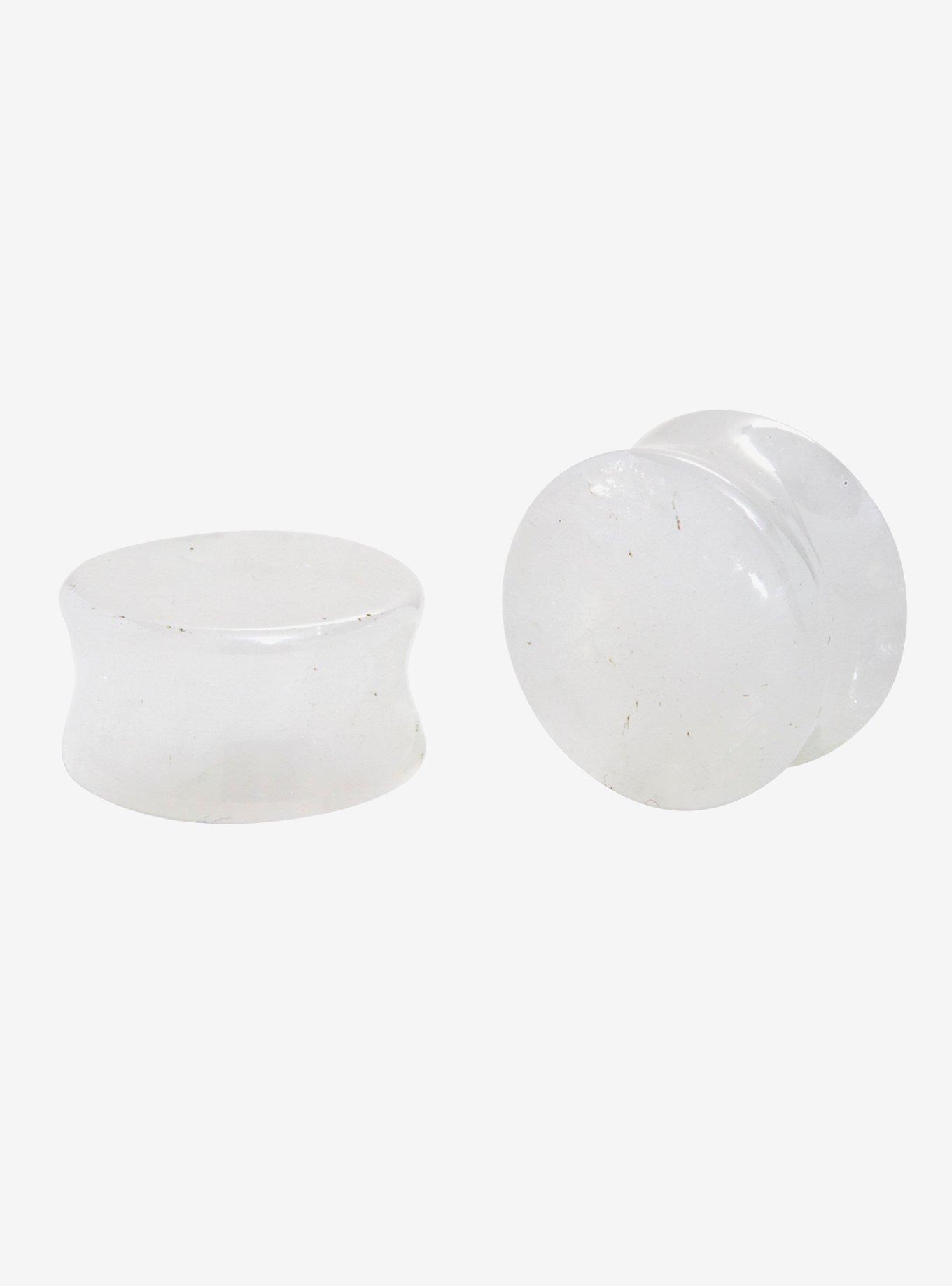 Stone Clear Quartz Plug 2 Pack Hot Topic