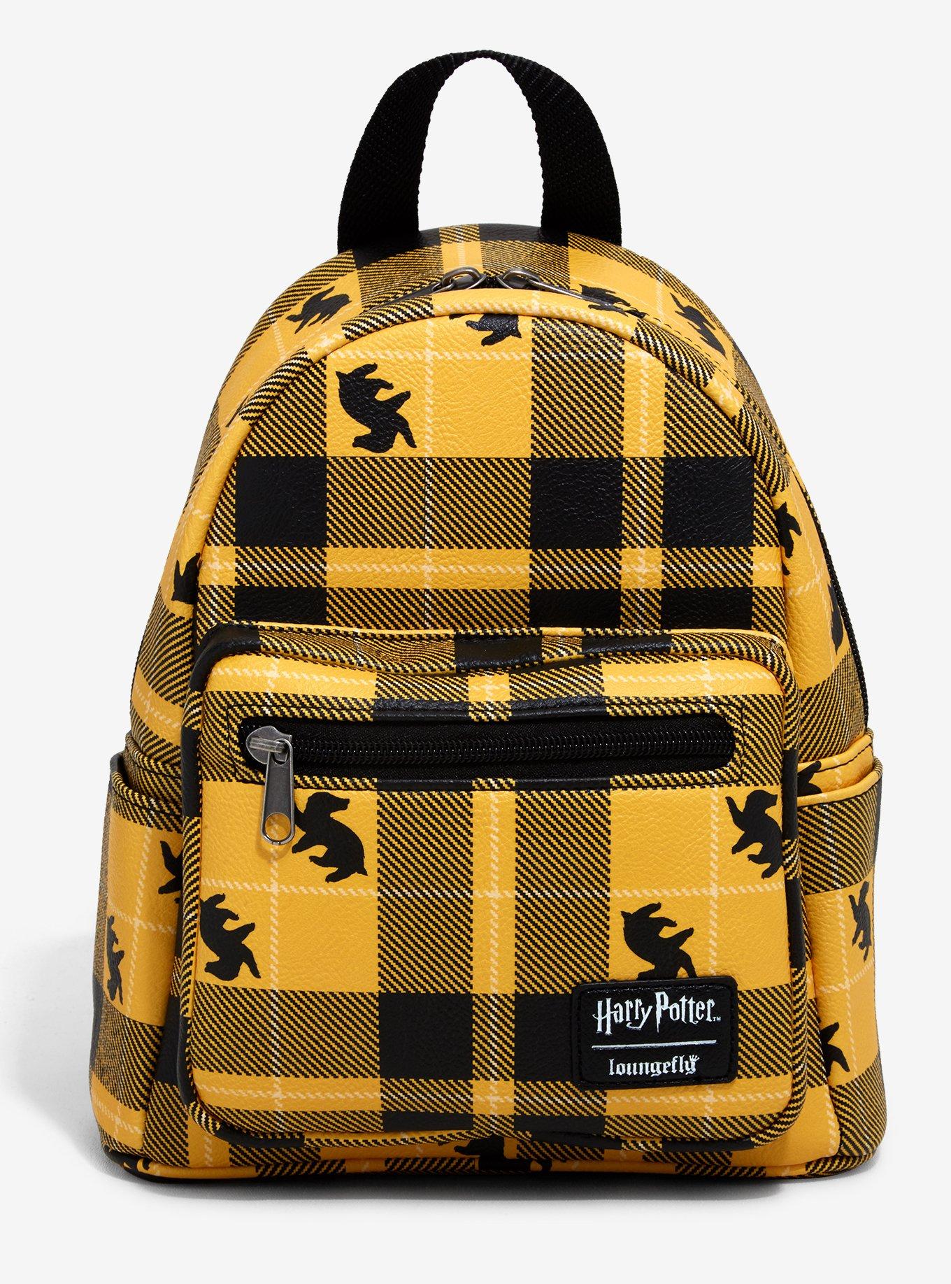 Loungefly Harry Potter Hufflepuff Plaid Mini Backpack Hot Topic