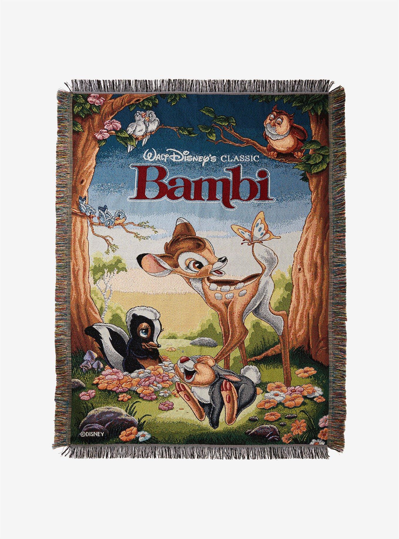 Disney Bambi Poster Tapestry Throw Blanket Hot Topic