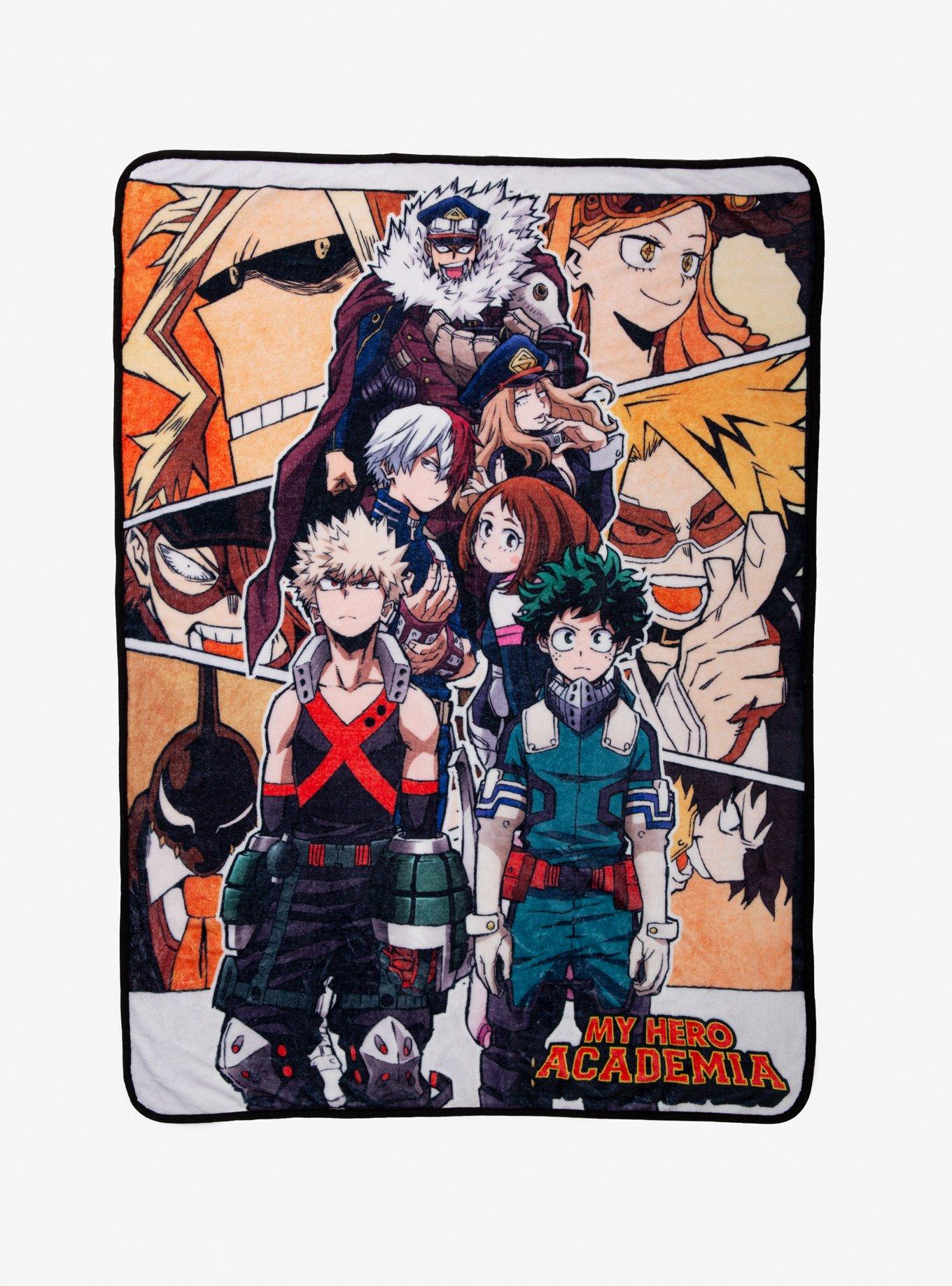My Hero Academia Group Plush Throw Blanket Hot Topic