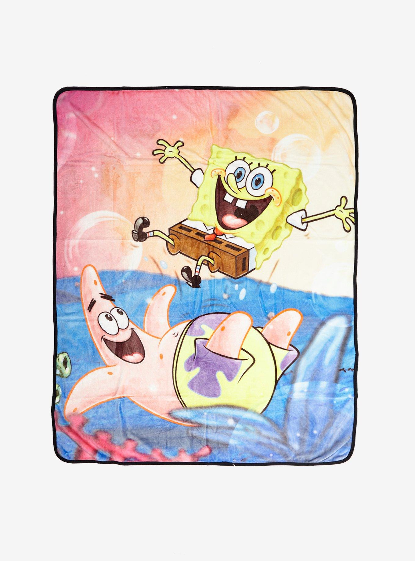 SpongeBob SquarePants Sports Plush Throw Blanket Hot Topic