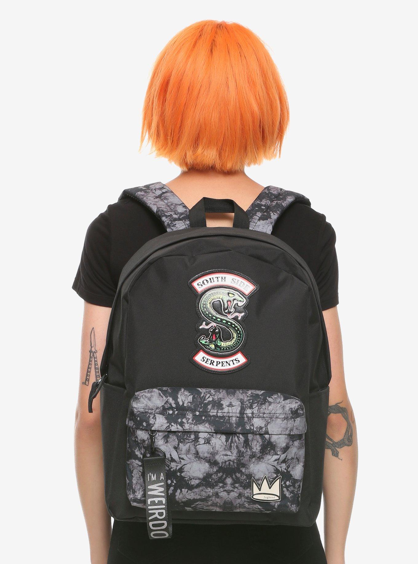 Riverdale Southside Serpents Acid Wash Backpack Hot Topic Exclusive