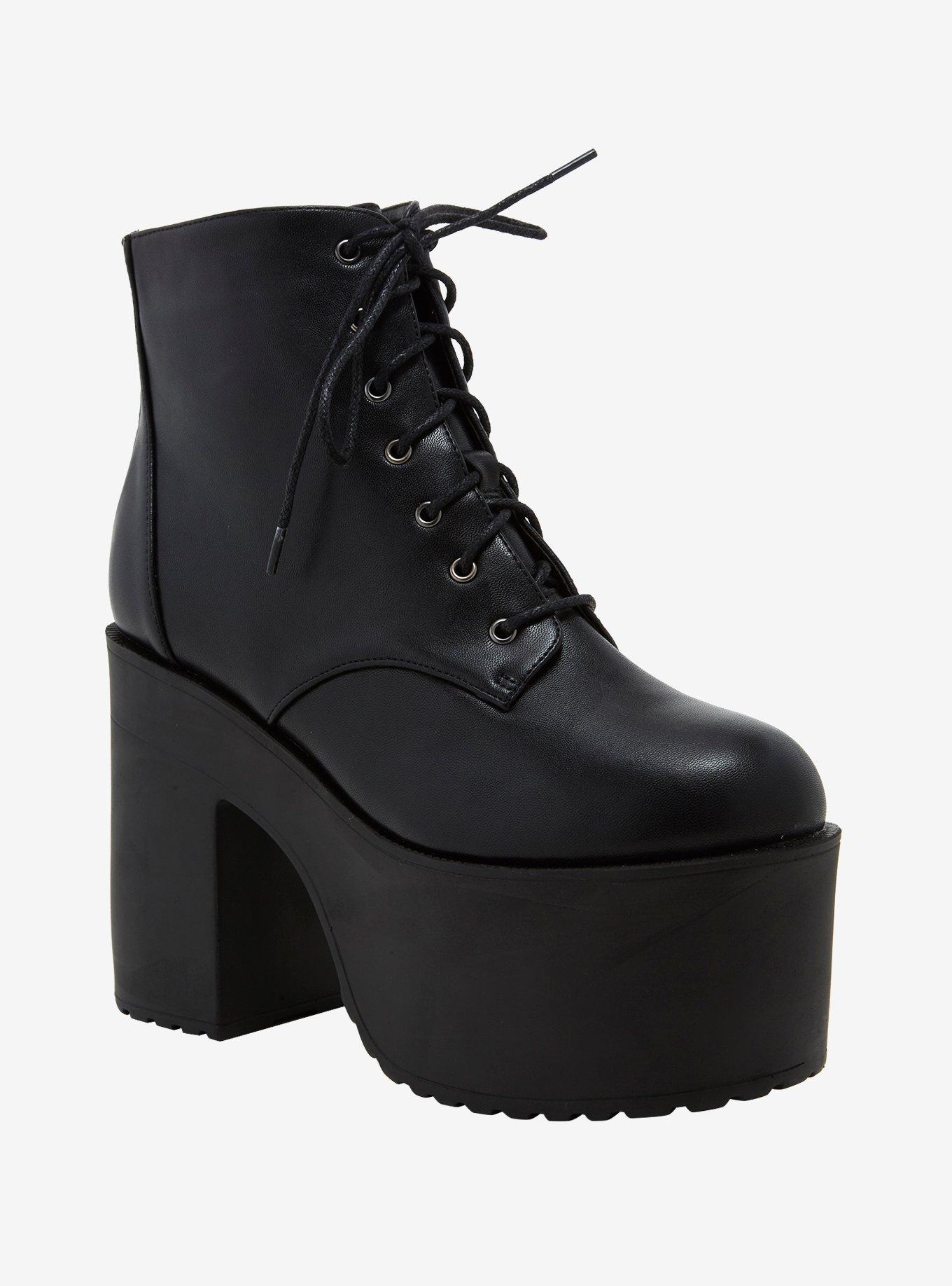 Stomp You Out Platform Boots Hot Topic