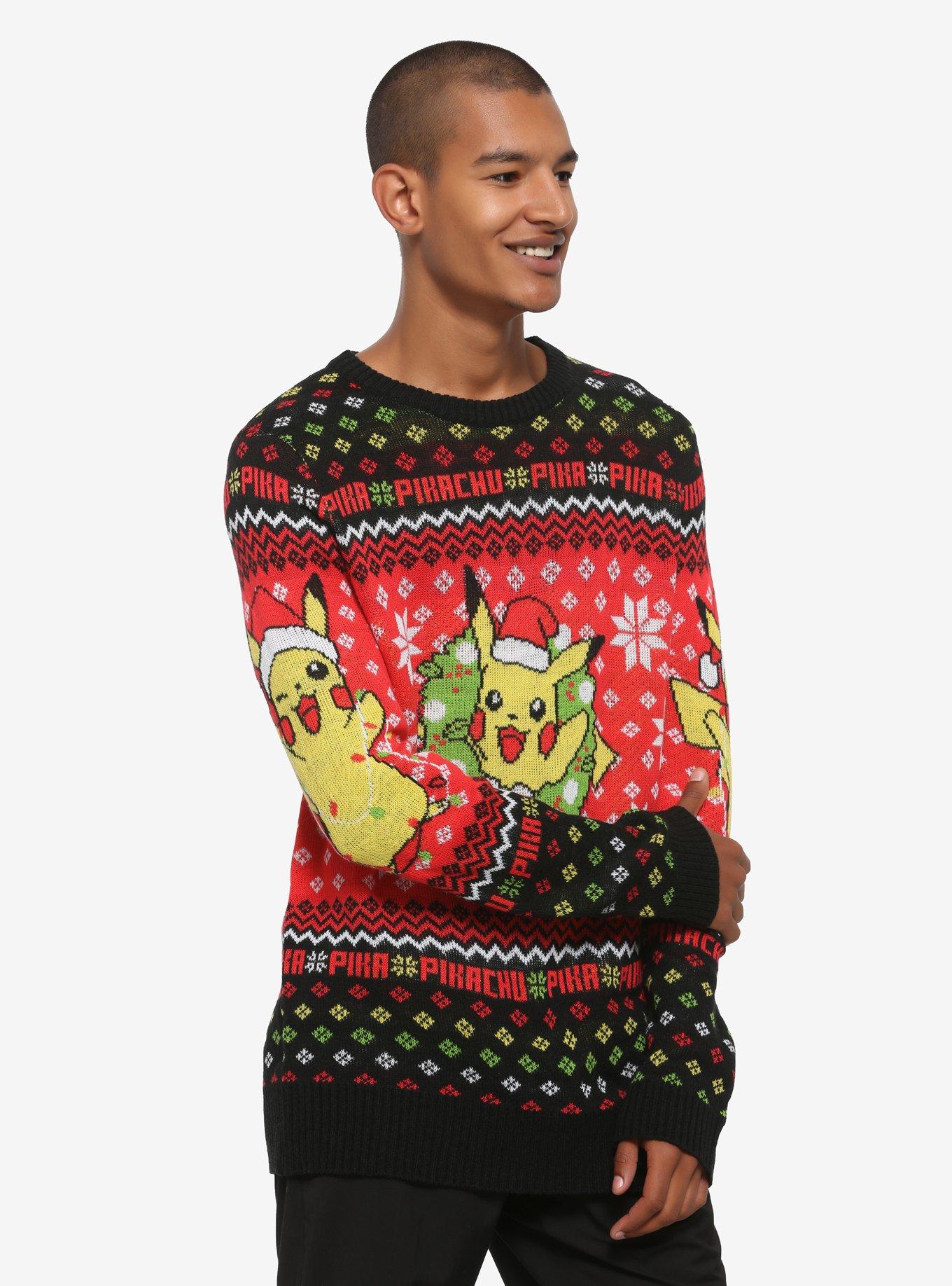 Pokemon Pikachu Ugly Holiday Sweater BoxLunch Exclusive BoxLunch