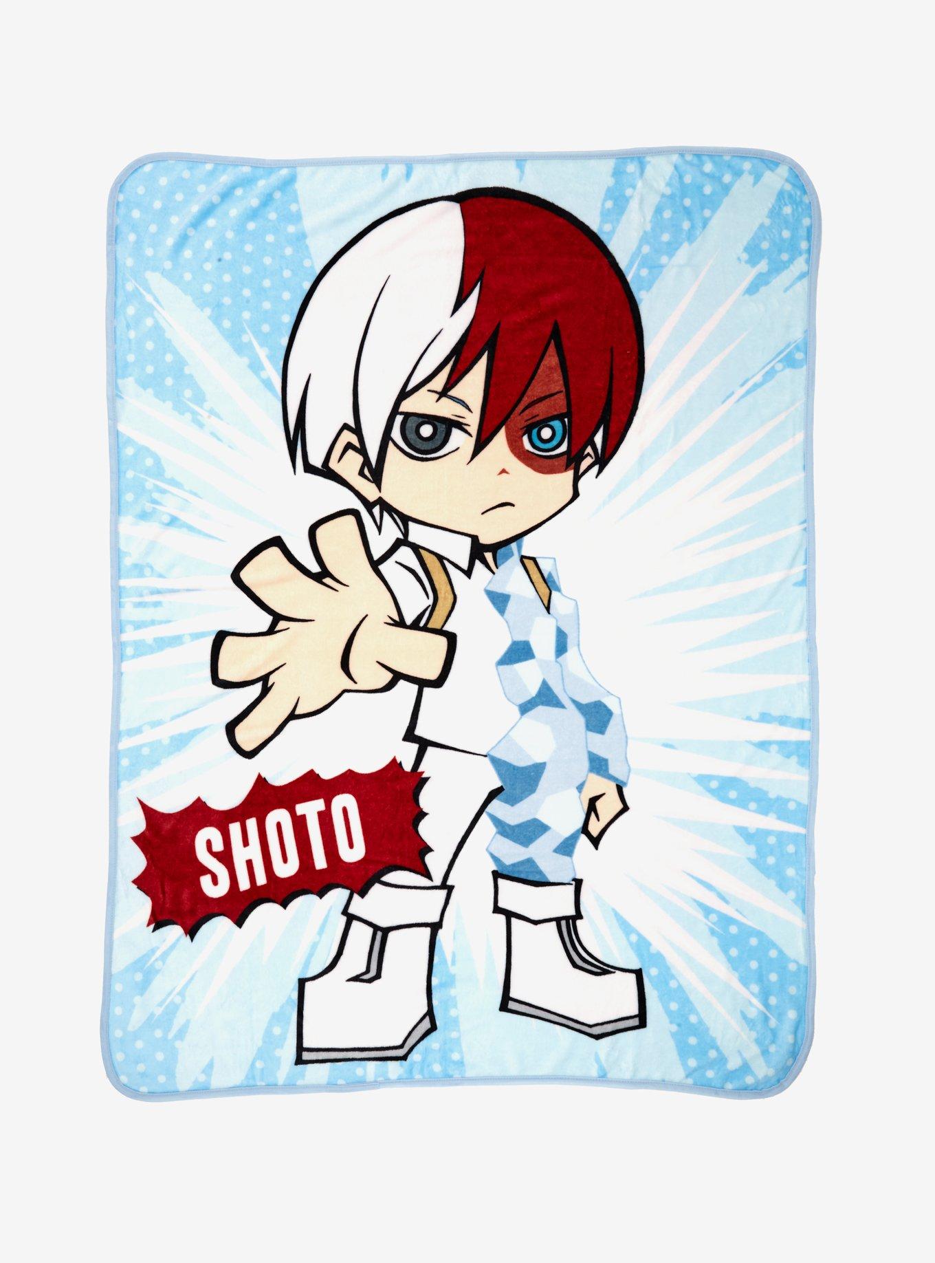 My Hero Academia Chibi Todoroki Throw Blanket Hot Topic