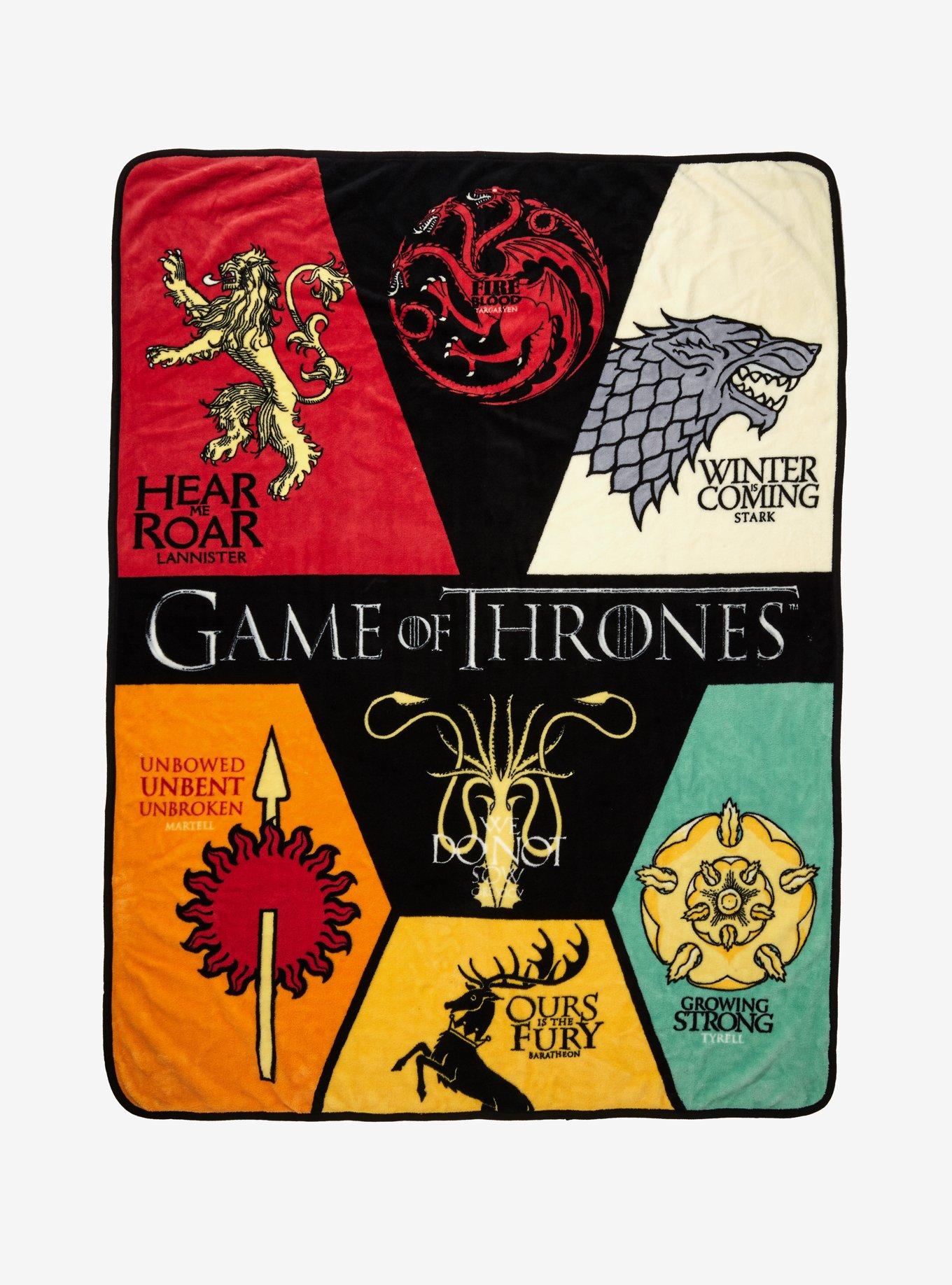 Game Of Thrones House Sigil Throw Blanket Hot Topic