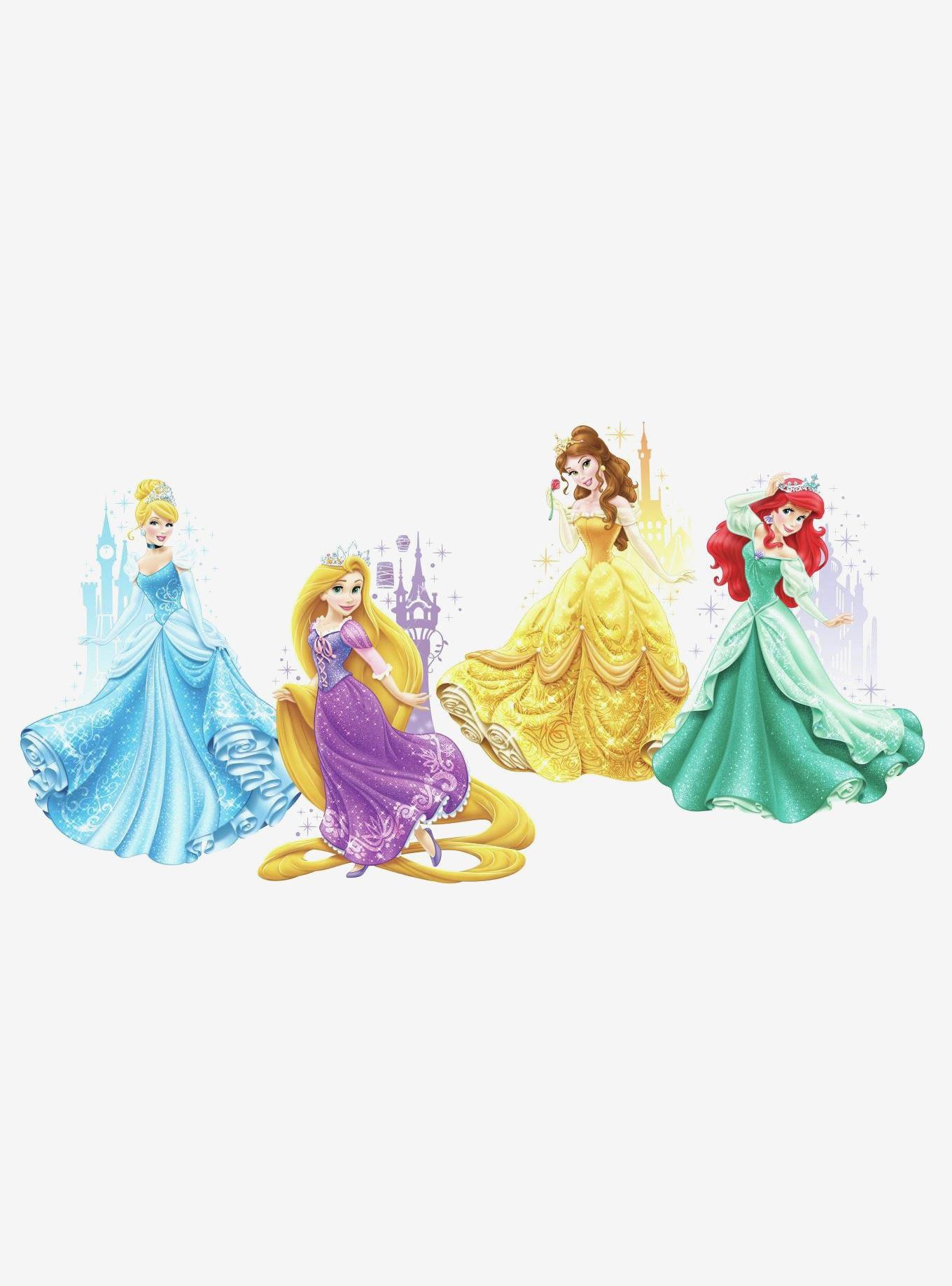 Disney Princesses & Castles Peel And Stick Giant Wall Decals BoxLunch