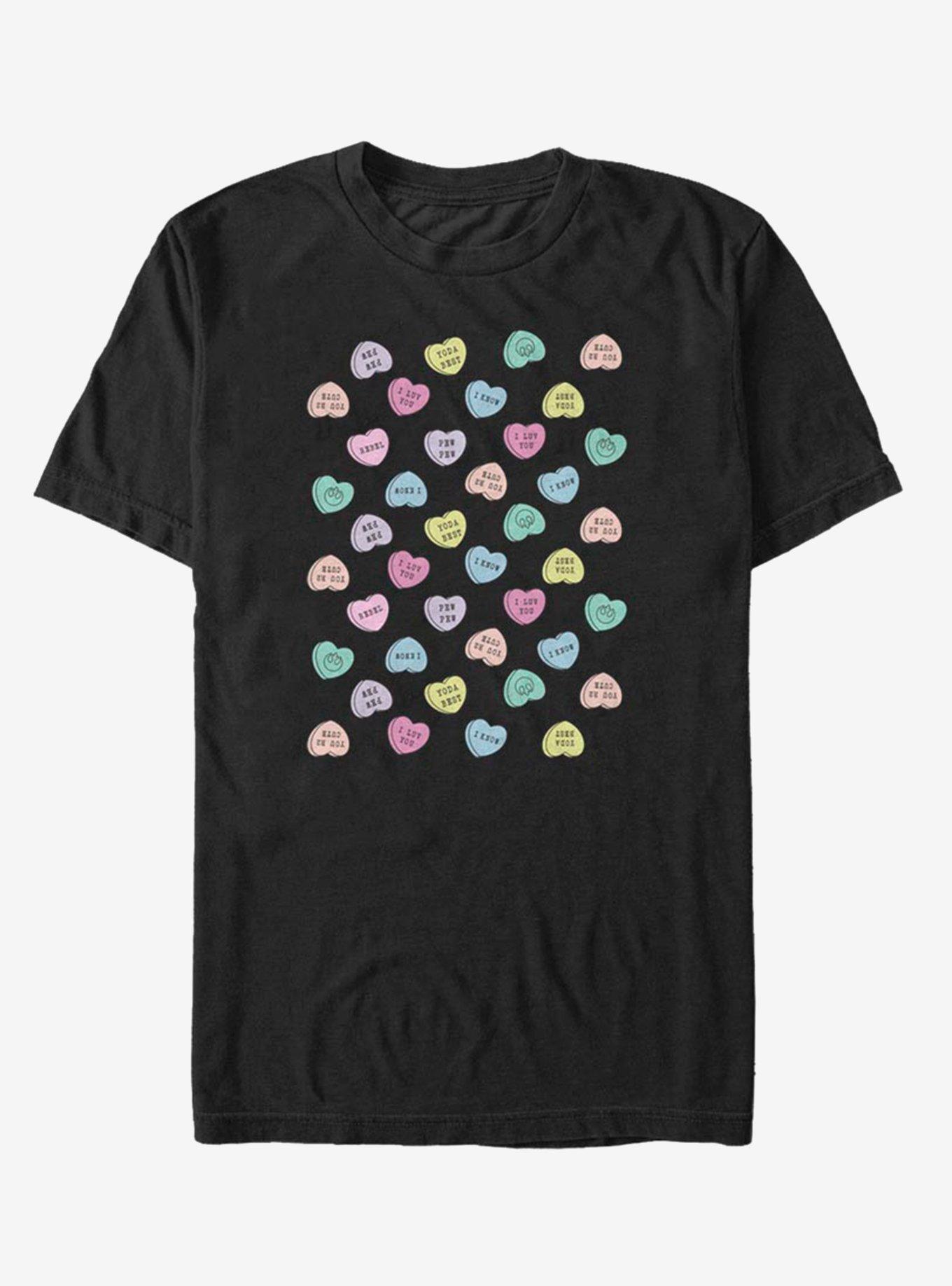 Star Wars Candy Hearts TShirt BLACK BoxLunch