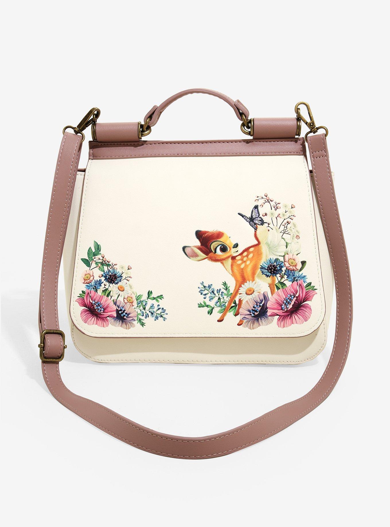 Loungefly Disney Bambi Floral Crossbody Bag BoxLunch Exclusive BoxLunch