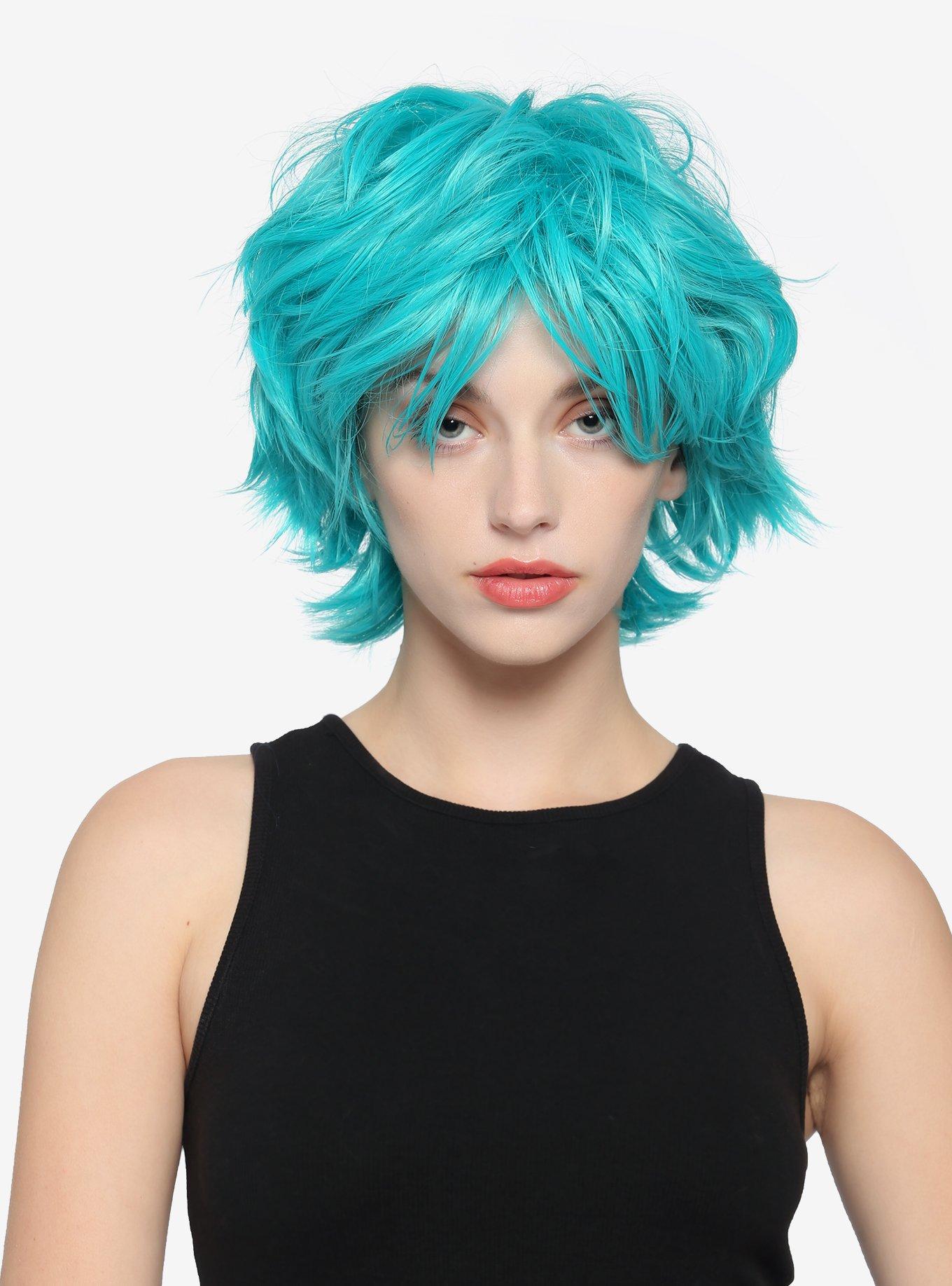 Epic Cosplay Apollo Vocaloid Green Shaggy Wig for Spiking