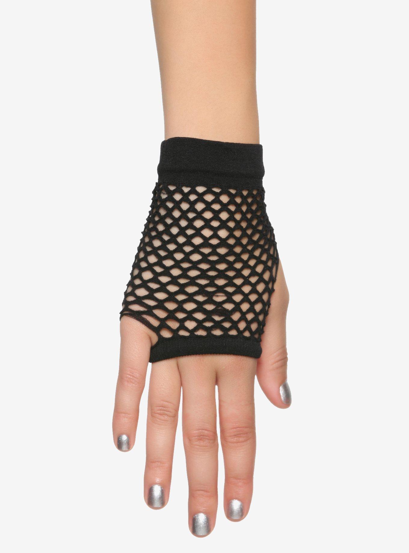Black Fingerless Gloves Hot Topic