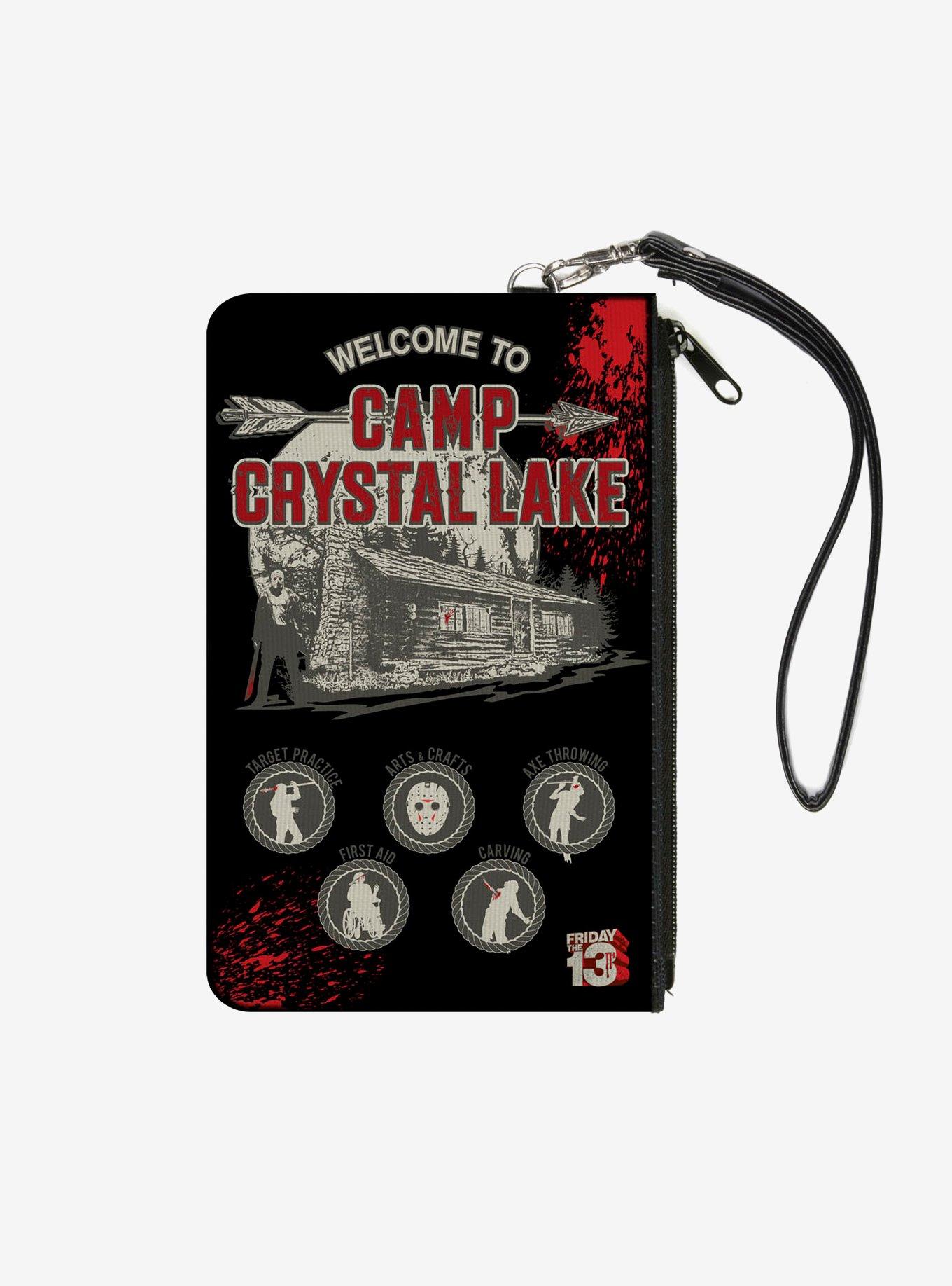Friday The 13th To Camp Crystal Lake Jason Cabin Wallet Canvas