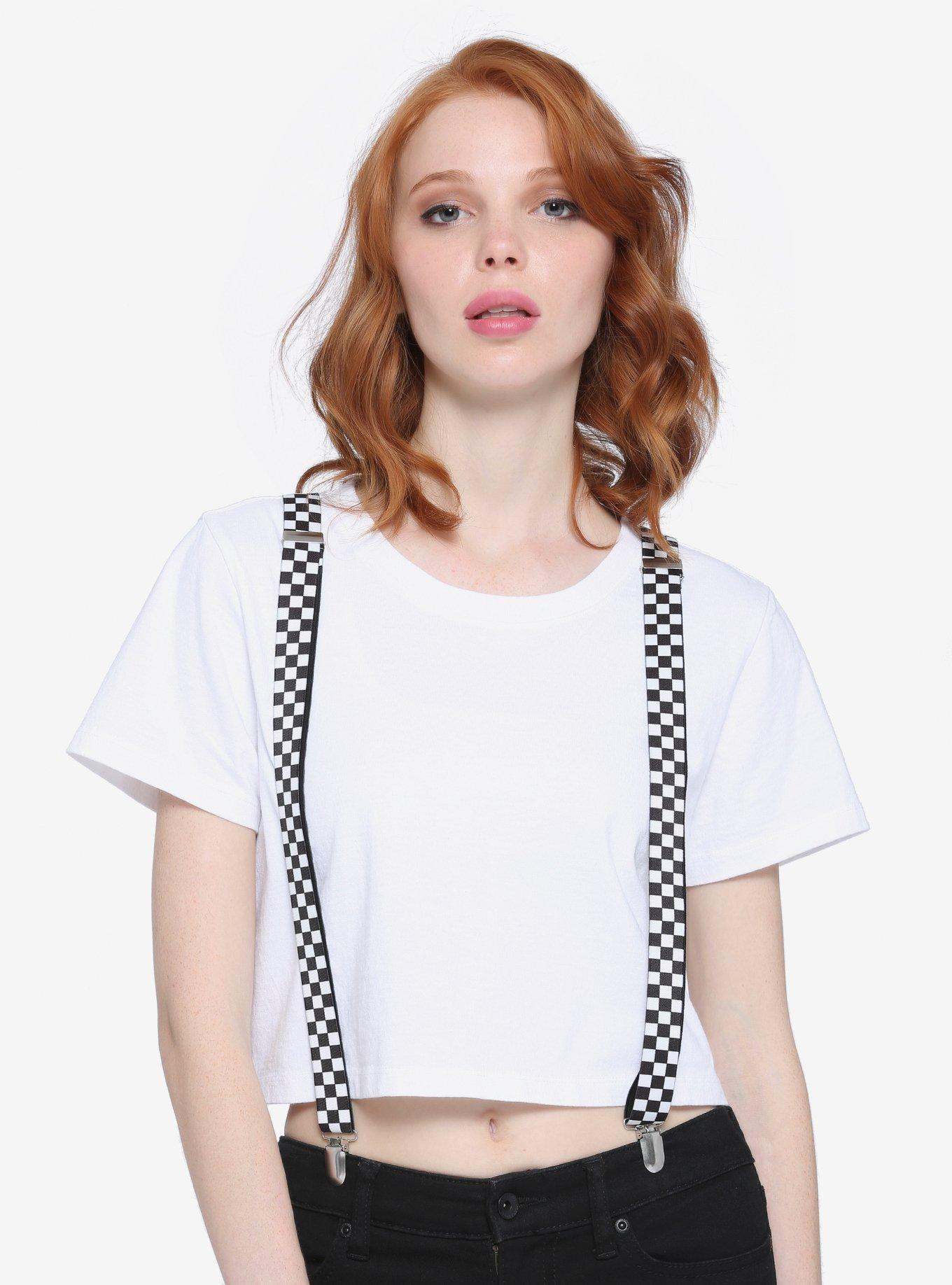 Checkered Suspenders Hot Topic