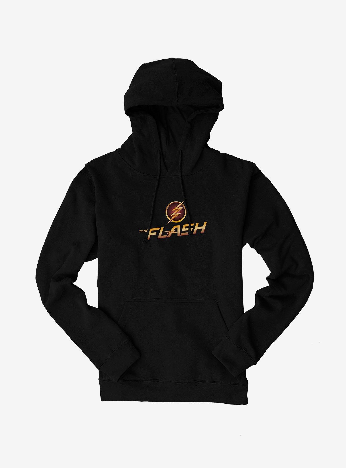 DC Comics The Flash Name Logo Bolt Hoodie Hot Topic