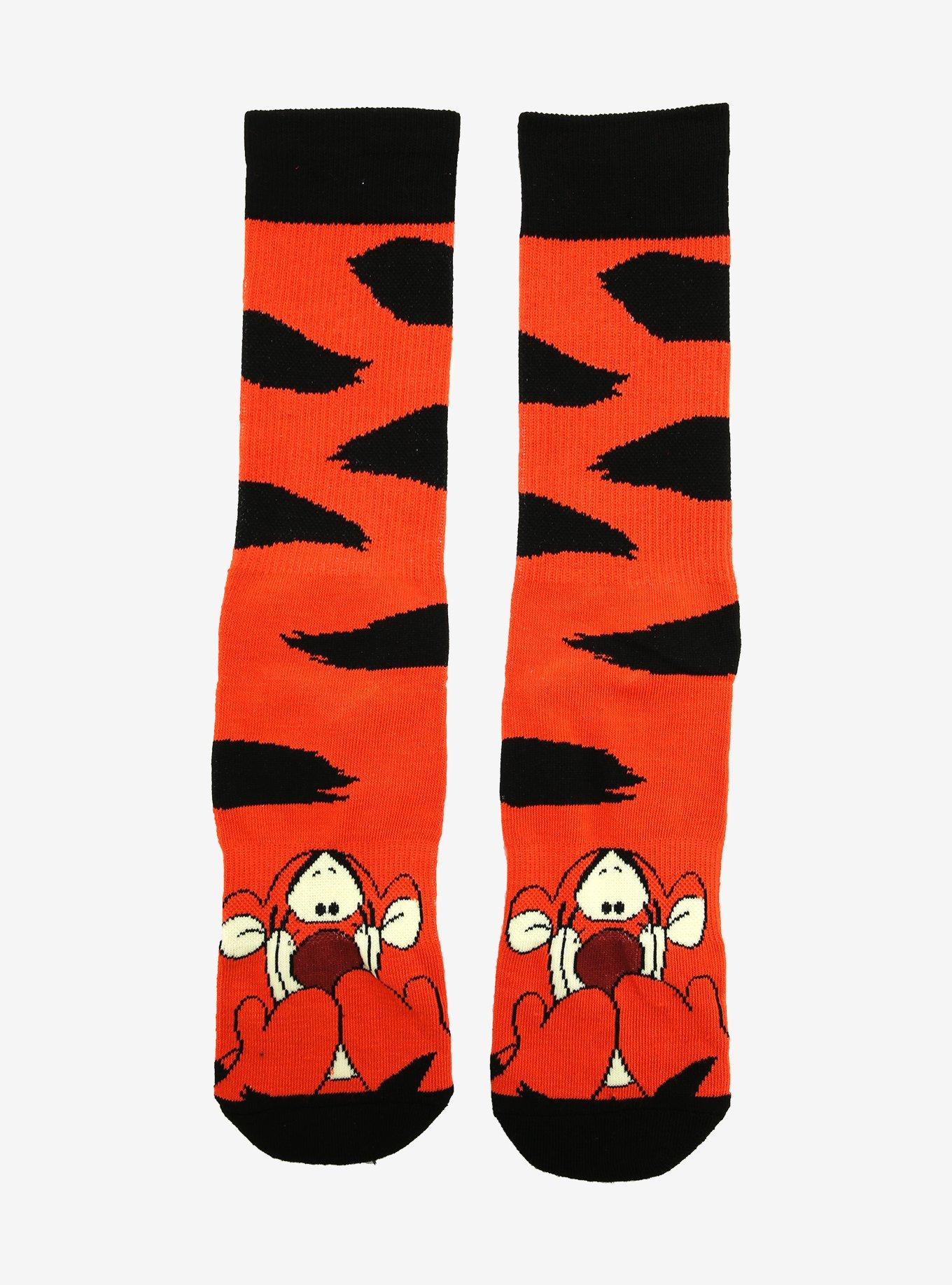 Disney Winnie the Pooh Tigger Stripes Crew Socks BoxLunch Exclusive