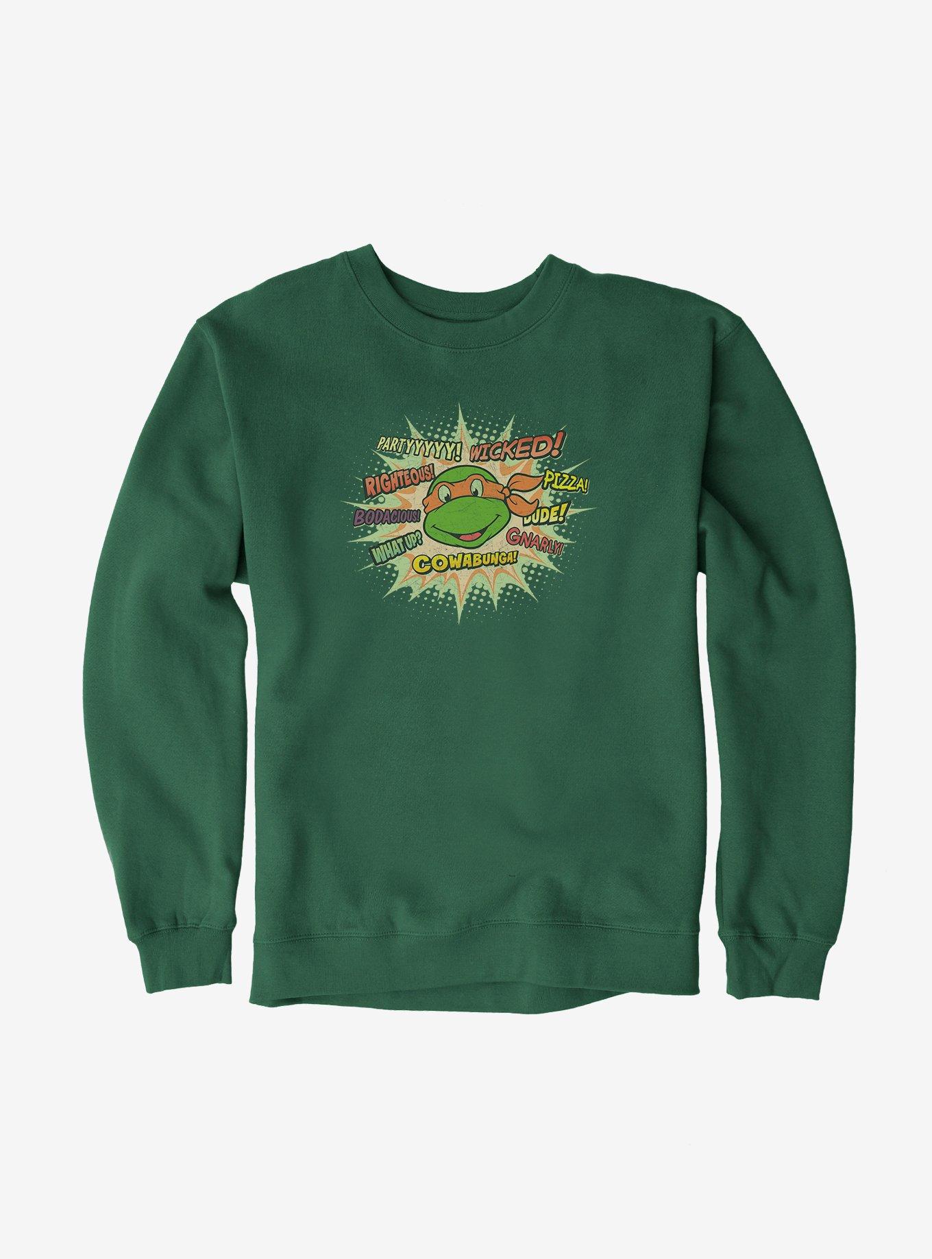 Teenage Mutant Ninja Turtles Michelangelo Catch Phrases Sweatshirt