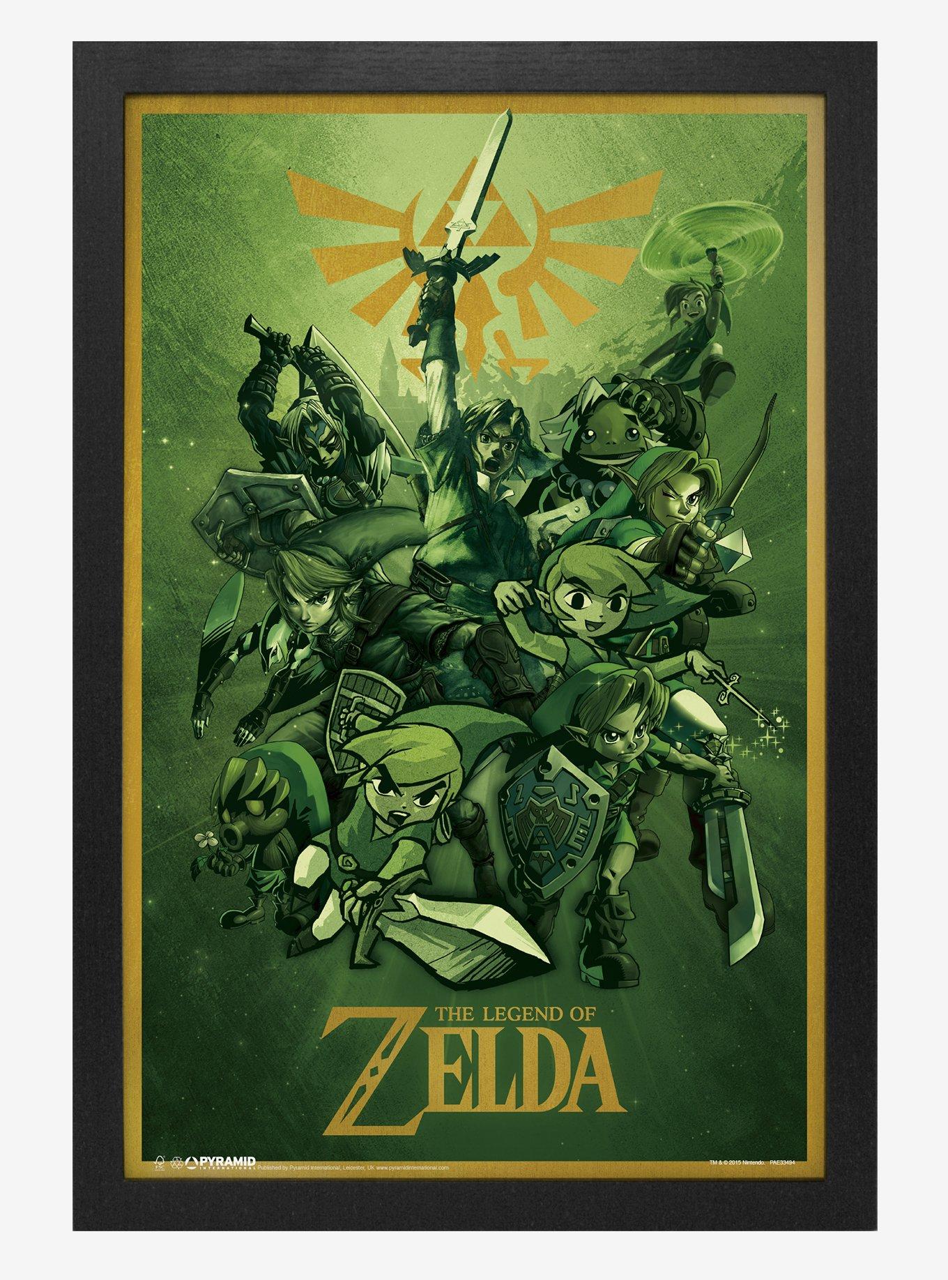 The Legend Of Zelda Links Poster Hot Topic