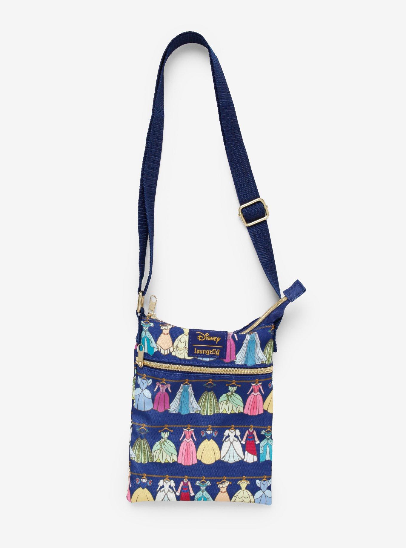 Loungefly Disney Princess Dress Closet Passport Crossbody Bag Hot Topic