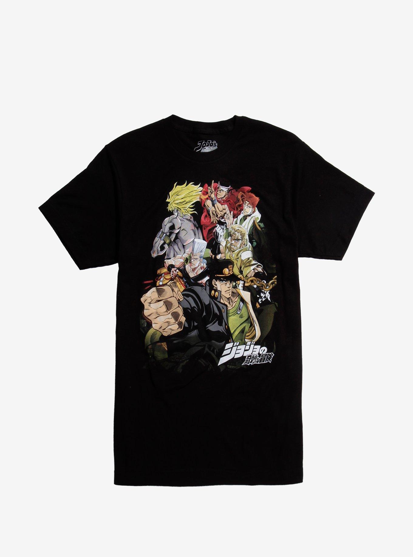 JoJo's Bizarre Adventure Group Characters TShirt Hot Topic