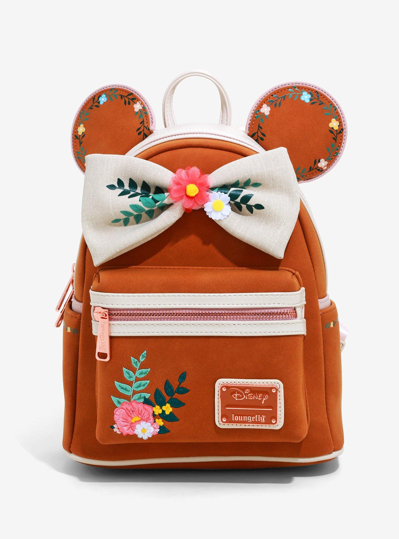 Loungefly Disney Minnie Mouse Fall Floral Mini Backpack BoxLunch