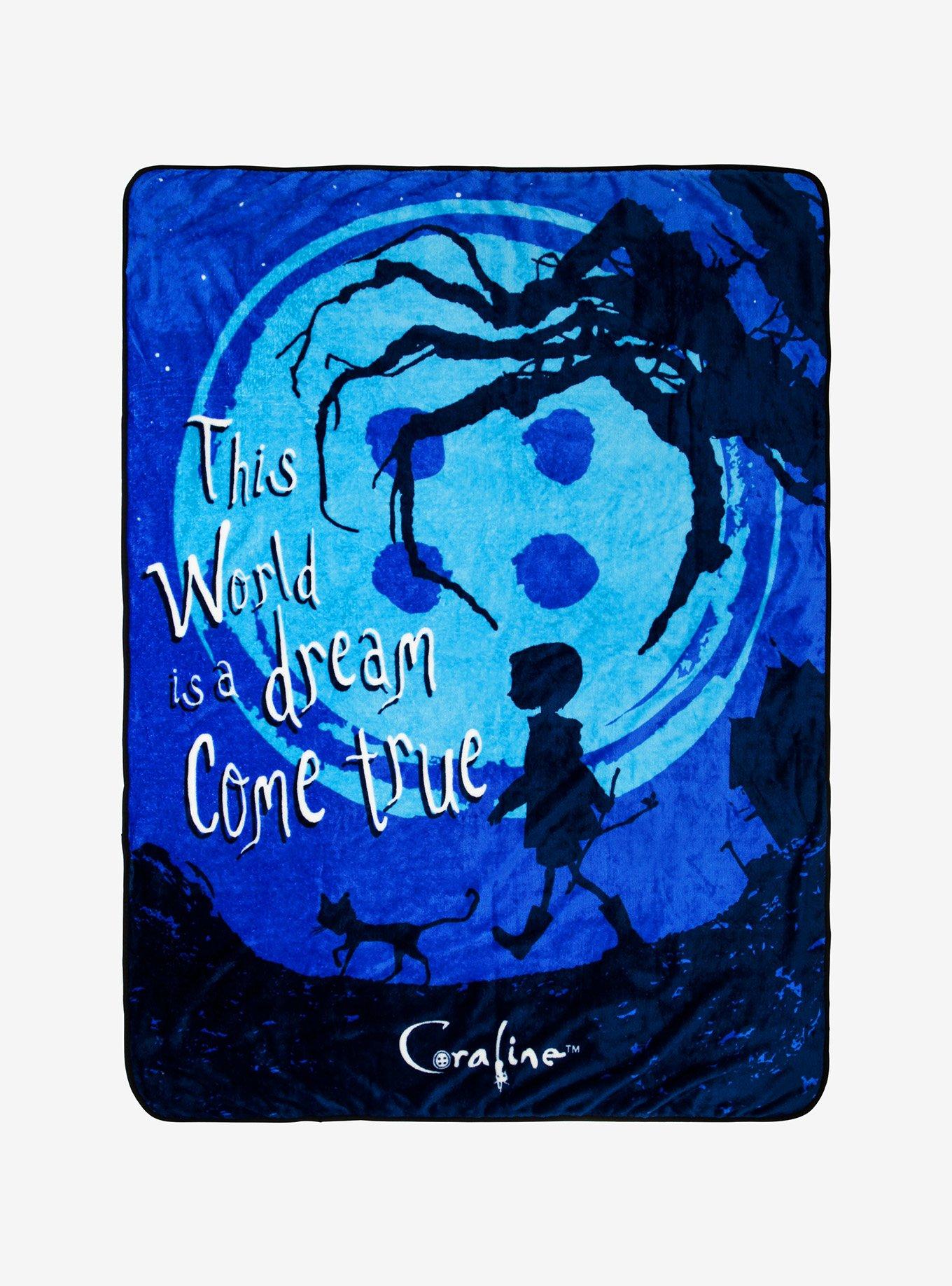 Coraline Dream Come True Silhouette Throw Blanket Hot Topic
