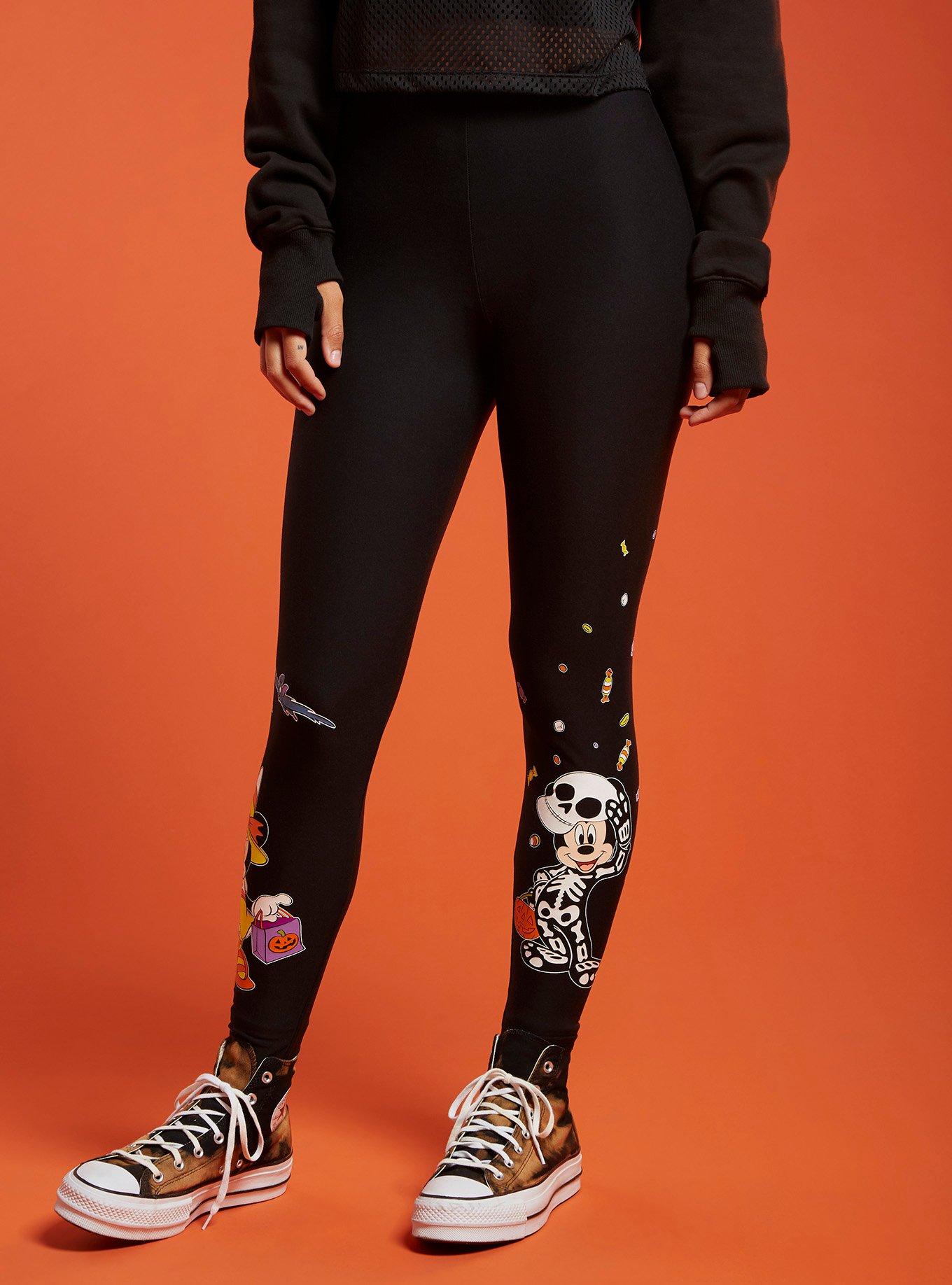 Disney Mickey Mouse Halloween Trick Or Treat Leggings Hot Topic