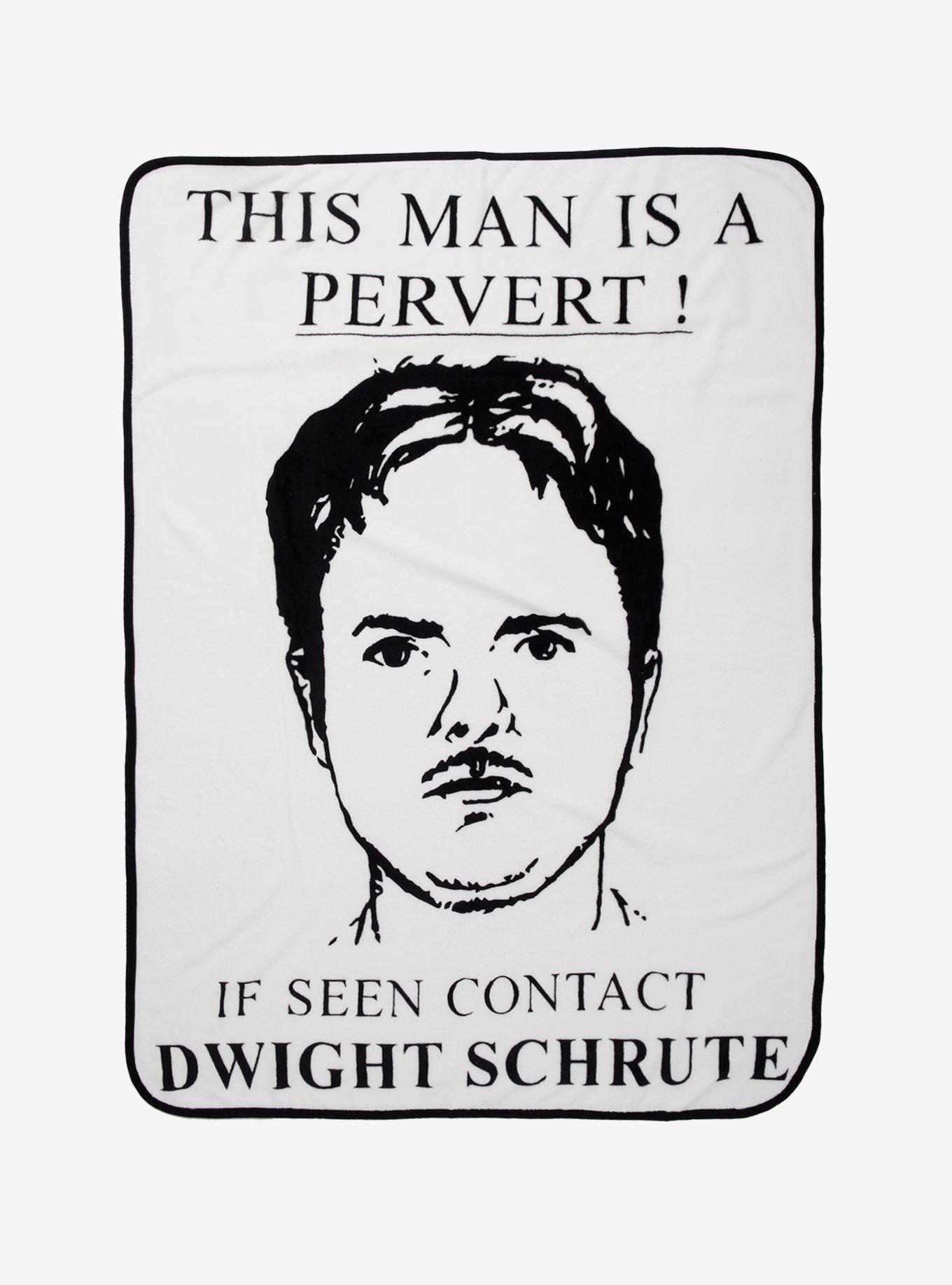 The Office Dwight Sketch Throw Blanket Hot Topic