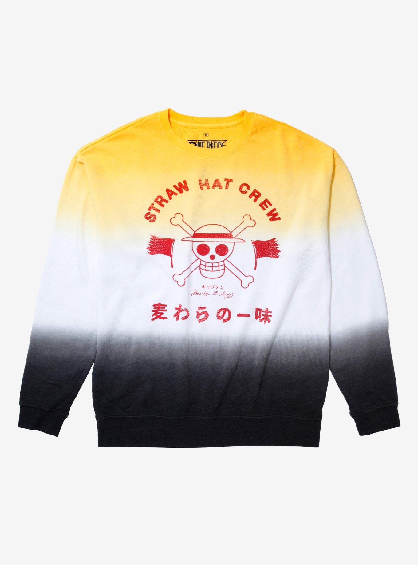 One Piece Straw Hat Crew DipDye Crewneck BoxLunch Exclusive BoxLunch