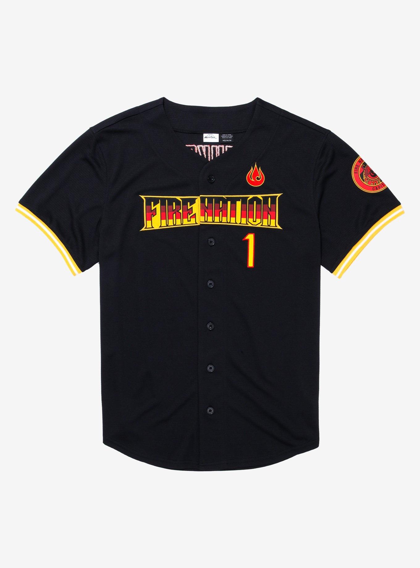 Avatar The Last Airbender Fire Nation Baseball Jersey BoxLunch