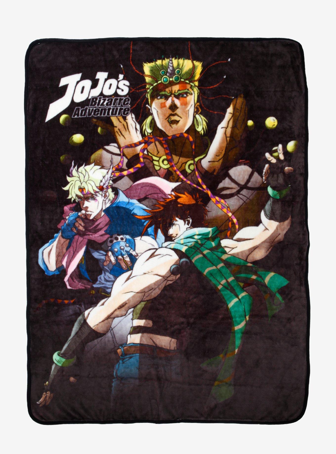 JoJo's Bizarre Adventure Group Throw Blanket Hot Topic