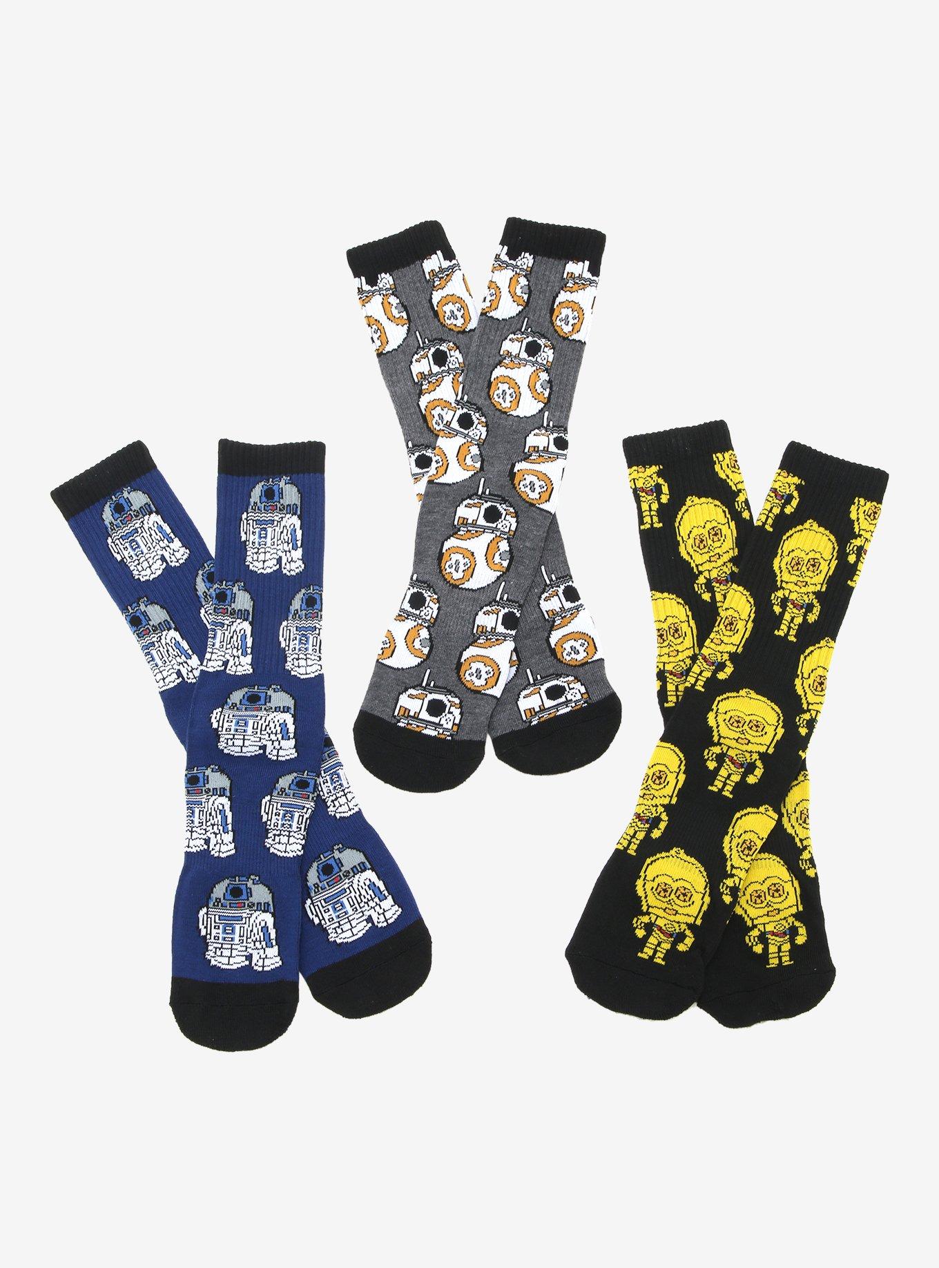 Star Wars Droids Chibi Crew Sock Set BoxLunch Exclusive BoxLunch