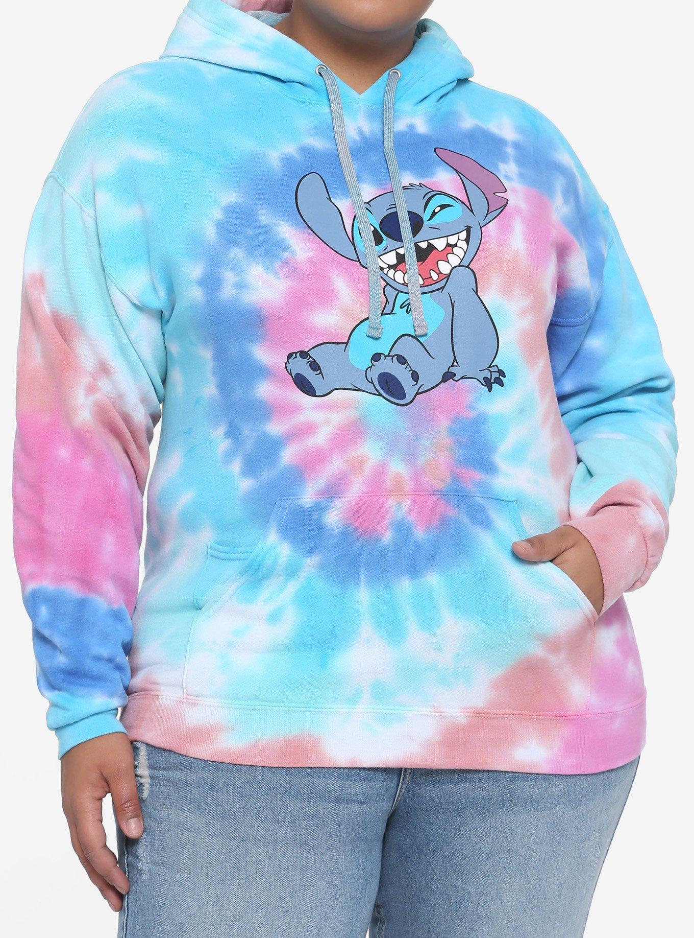 Disney Lilo & Stitch Spiral TieDye Girls Hoodie Plus Size Hot Topic