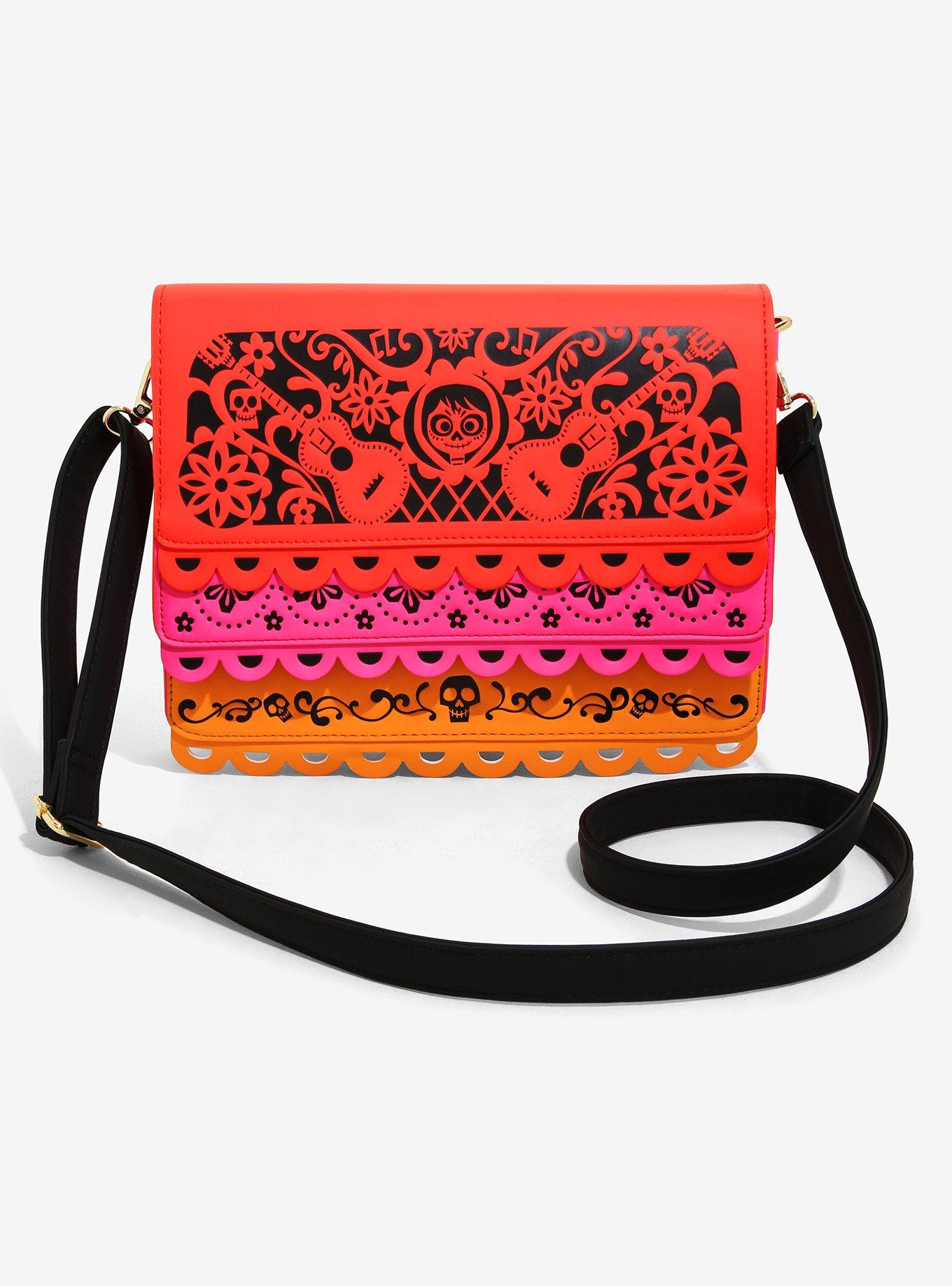 Loungefly Disney Pixar Coco Papel Picado Crossbody Bag BoxLunch