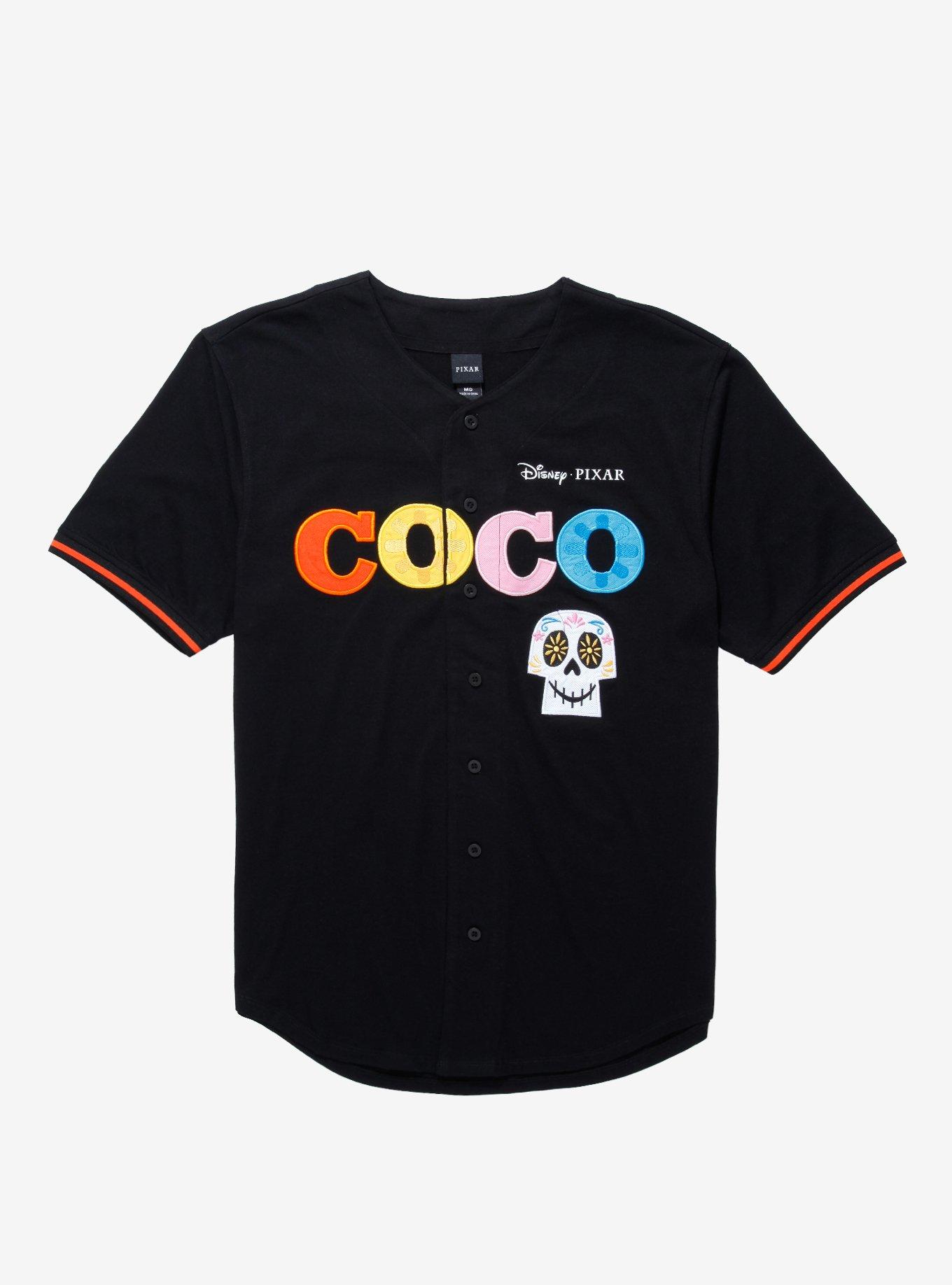 Disney Pixar Coco Logo Baseball Jersey BoxLunch Exclusive BoxLunch