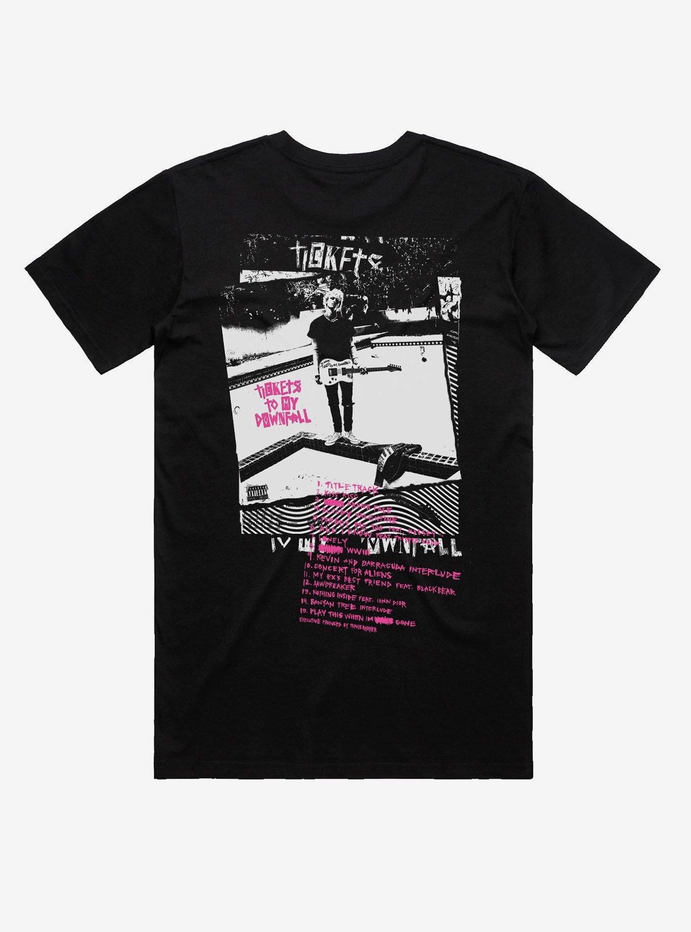 Machine Gun Kelly Tickets To My Downfall Track Listing TShirt