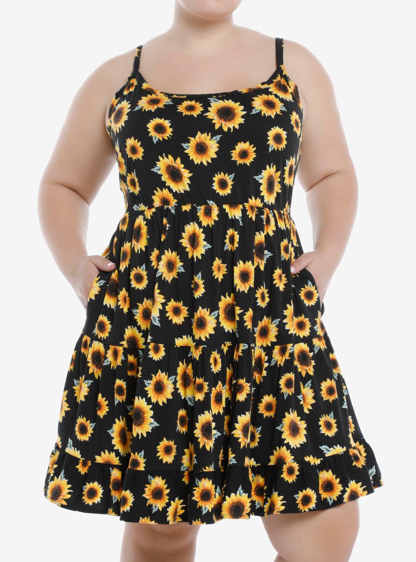 Sunflower Tiered Strappy Dress Plus Size Hot Topic