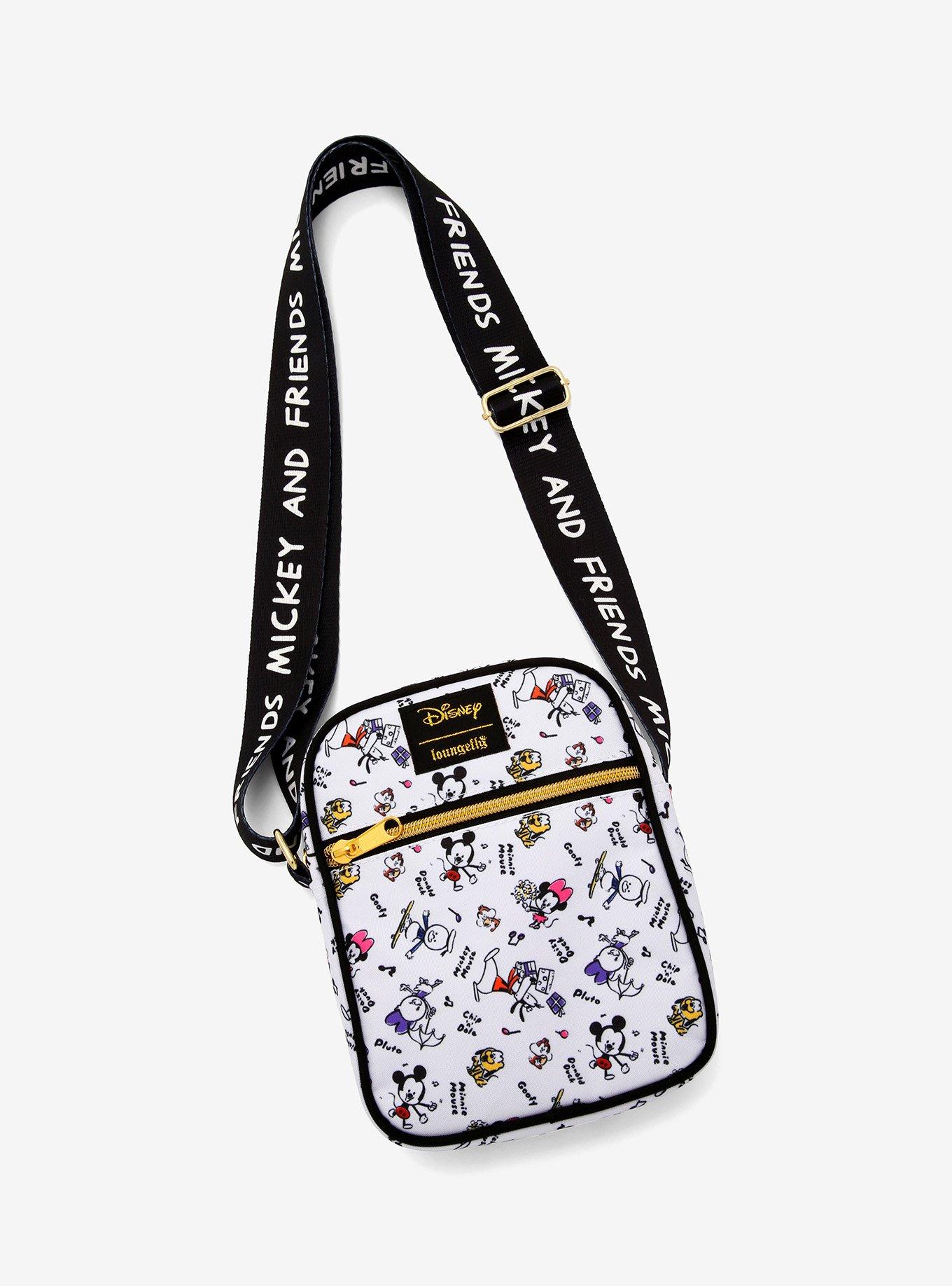 Loungefly Disney Mickey Mouse & Friends Chibi Sketch Athletic Crossbody