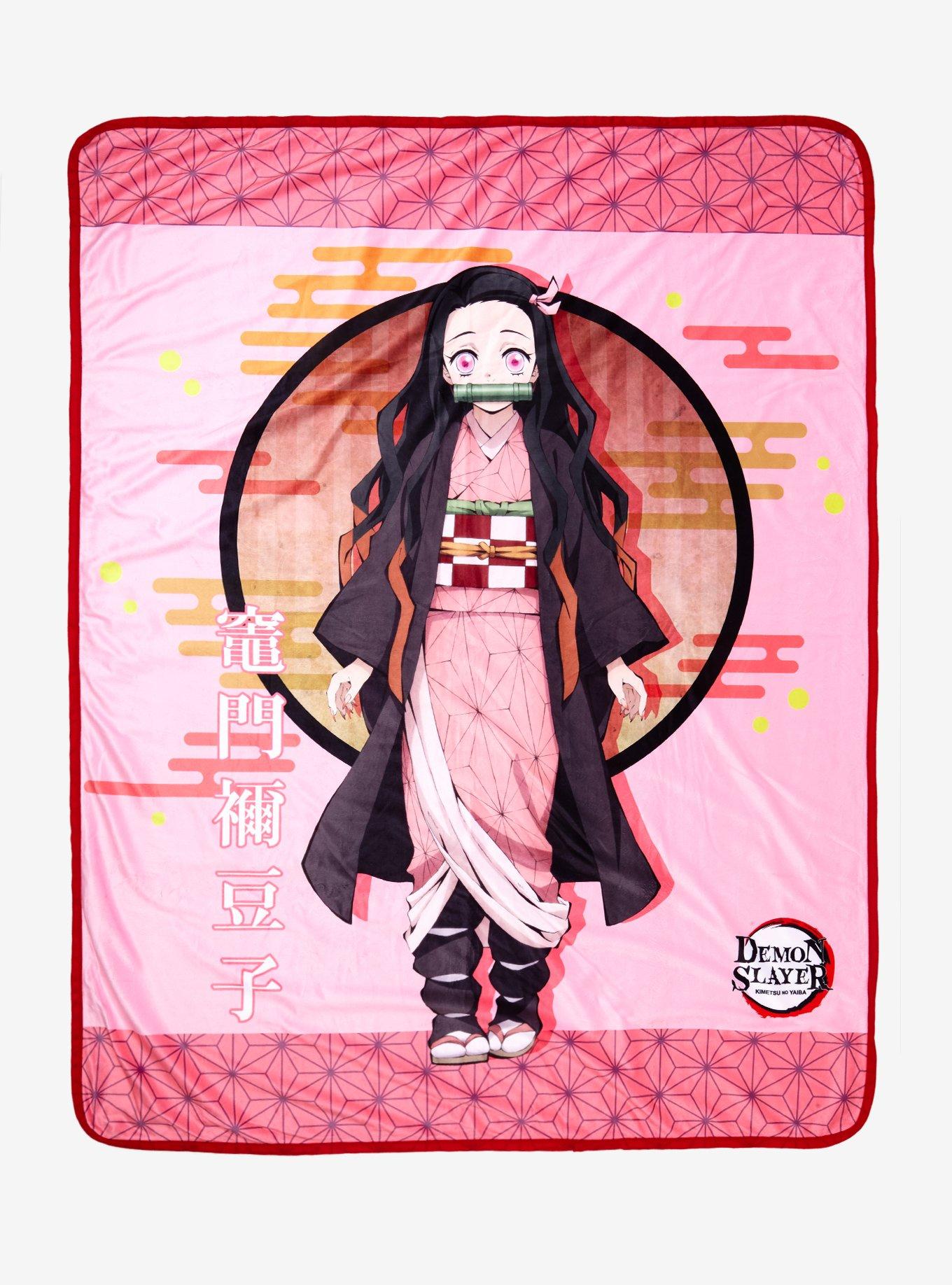 Demon Slayer Kimetsu No Yaiba Nezuko Throw Blanket Hot Topic