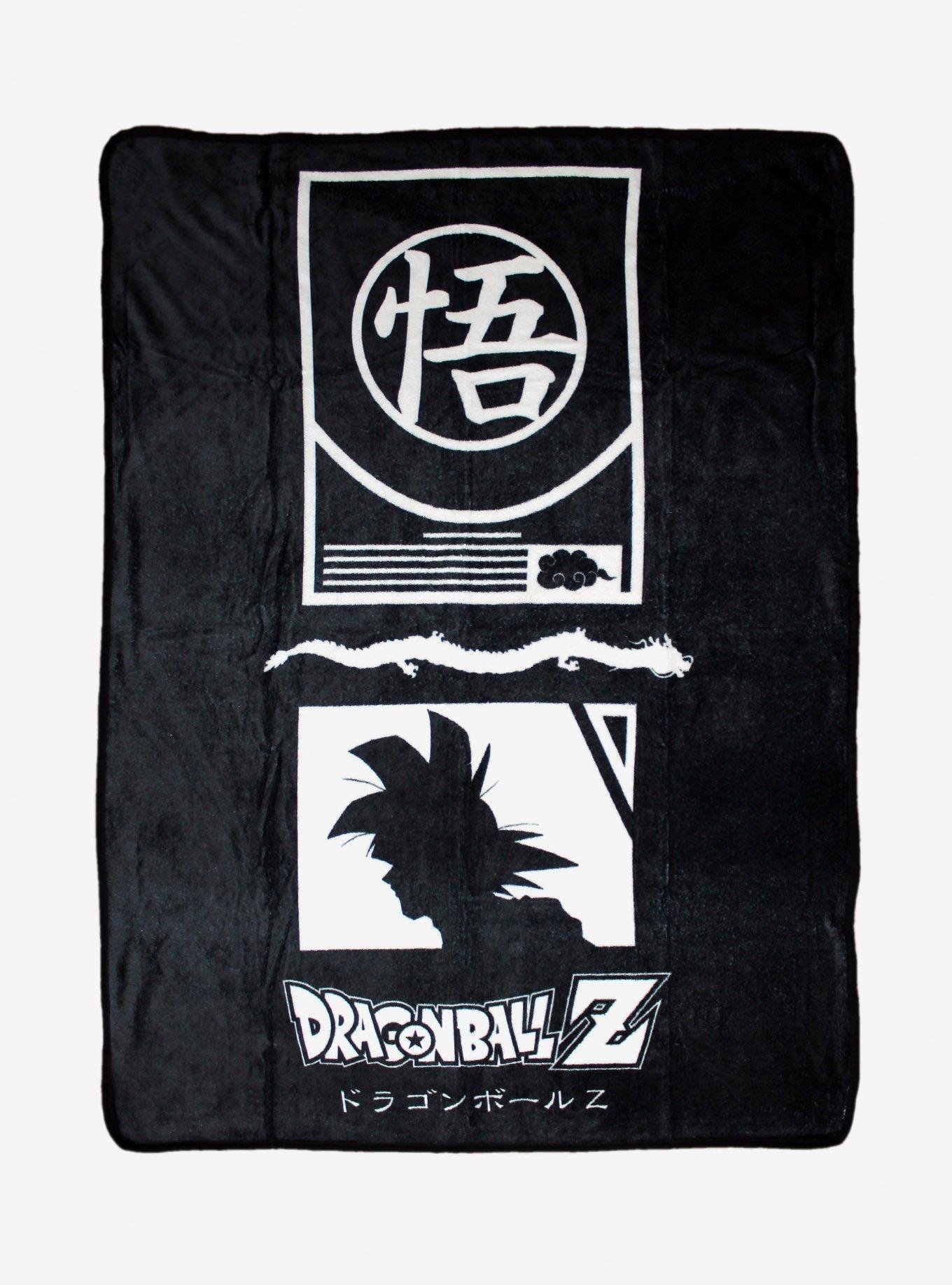 Dragon Ball Z Goku Silhouette Throw Blanket Hot Topic