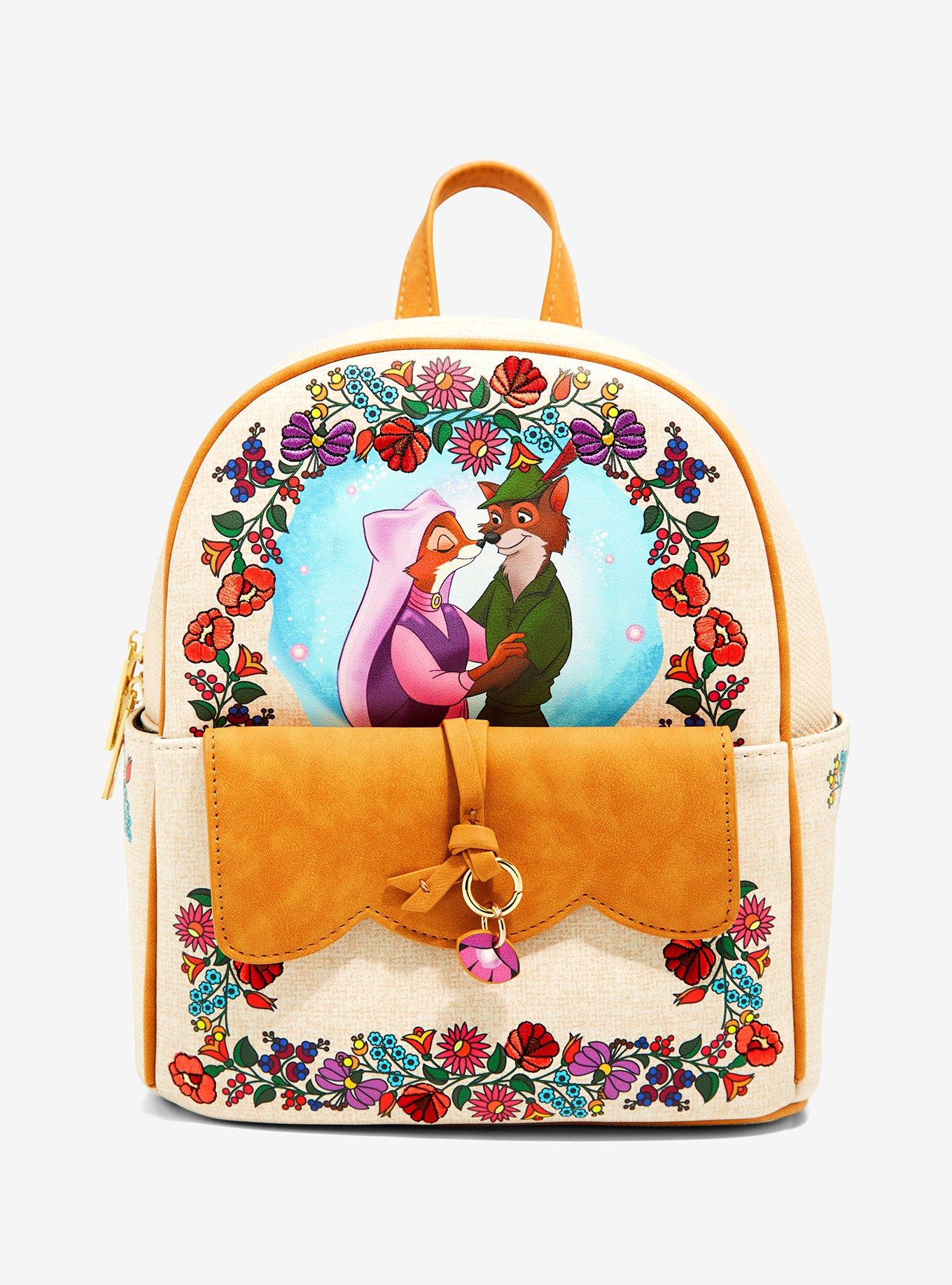 Danielle Nicole Disney Robin Hood Floral Mini Backpack BoxLunch Exclusive