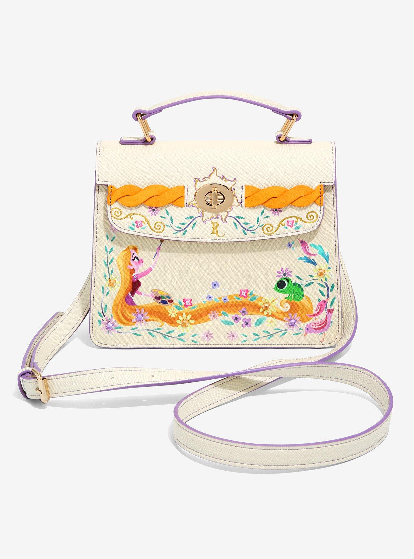 Danielle Nicole Disney Tangled Rapunzel & Pascal Floral Handbag
