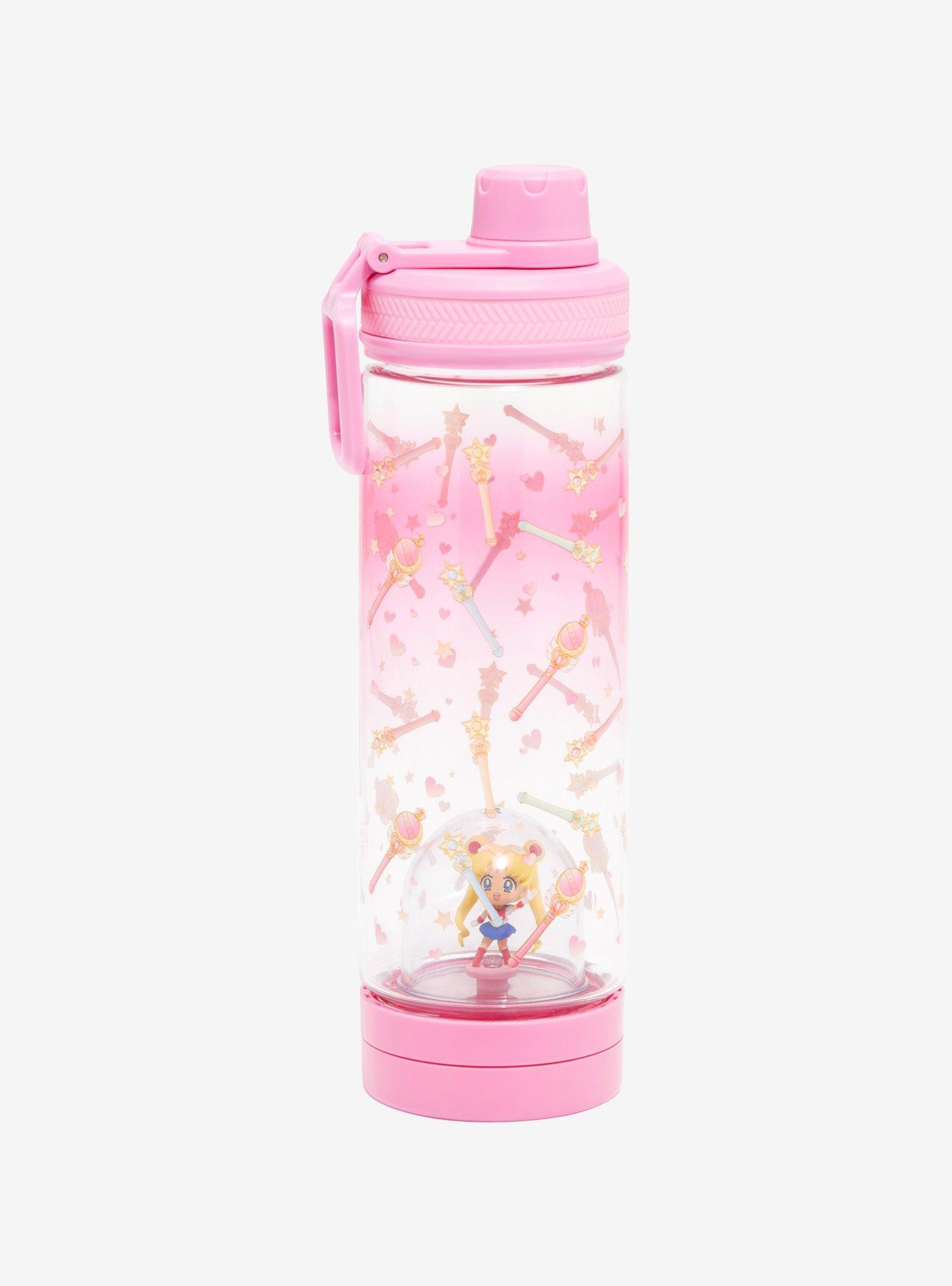 Sailor Moon Moon Scepters & Star Power Sticks Figure Water Bottle