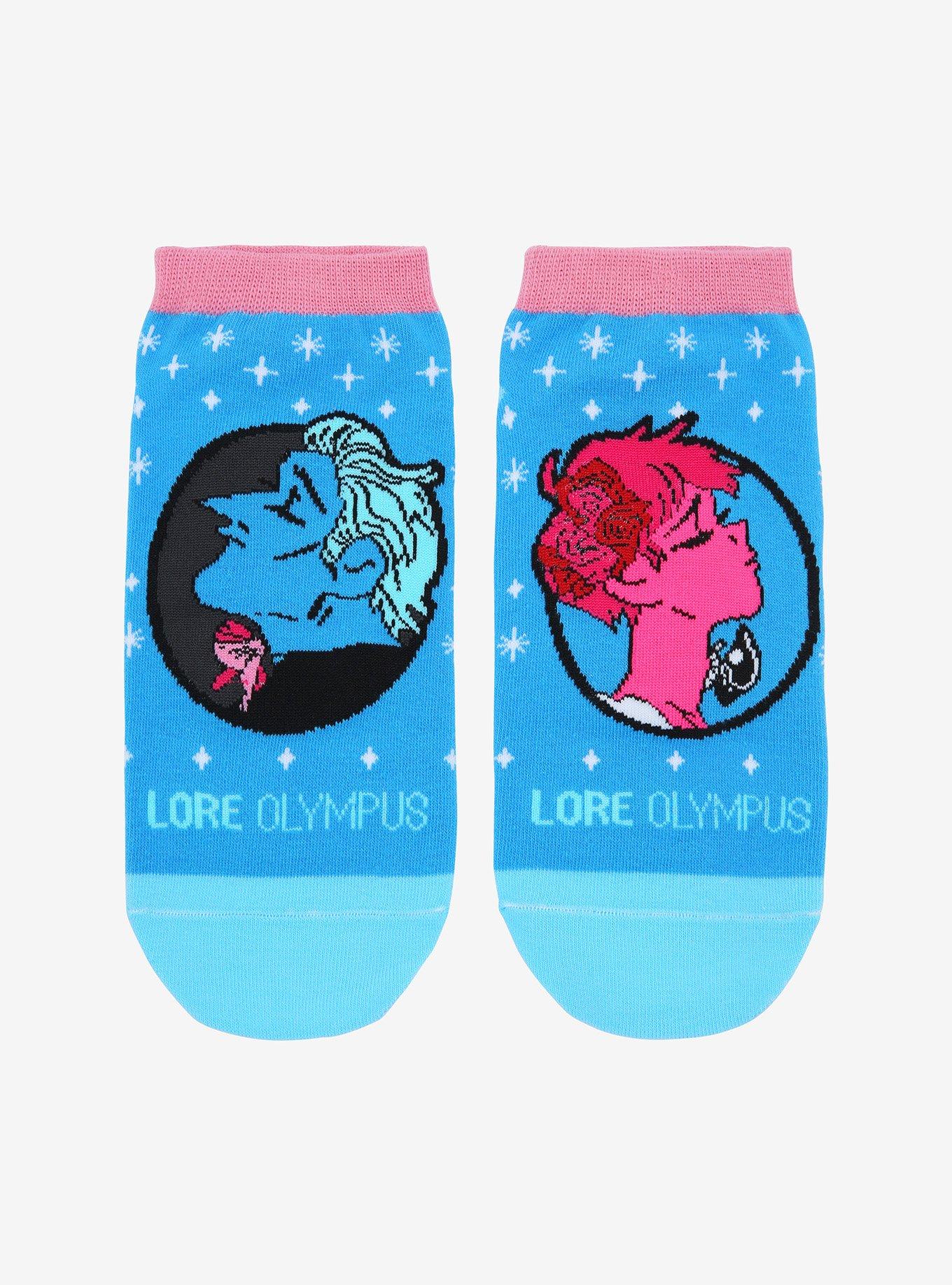 Lore Olympus Persephone & Hades NoShow Socks Hot Topic