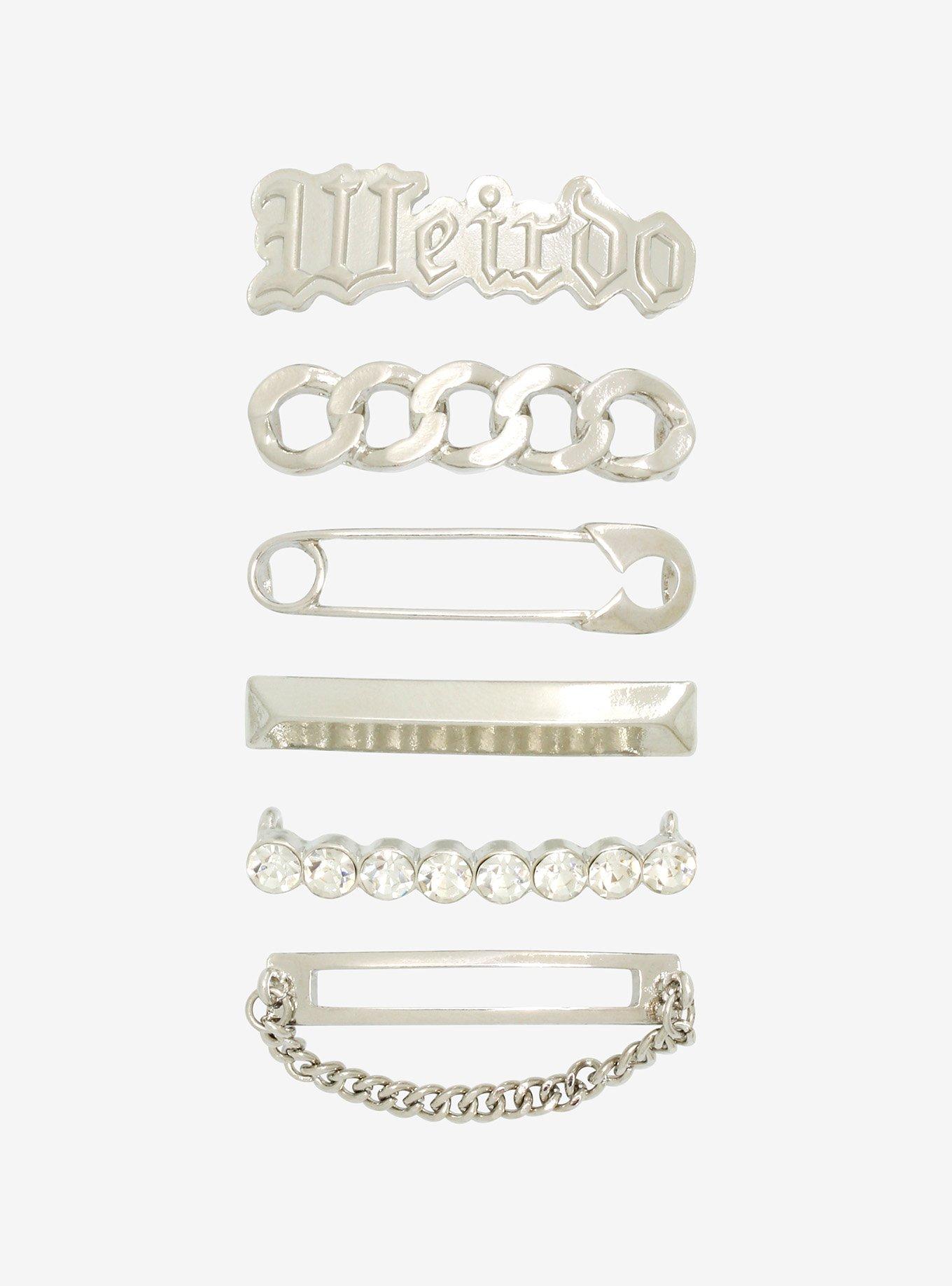Weirdo Safety Pin Shoelace Charm Set Hot Topic