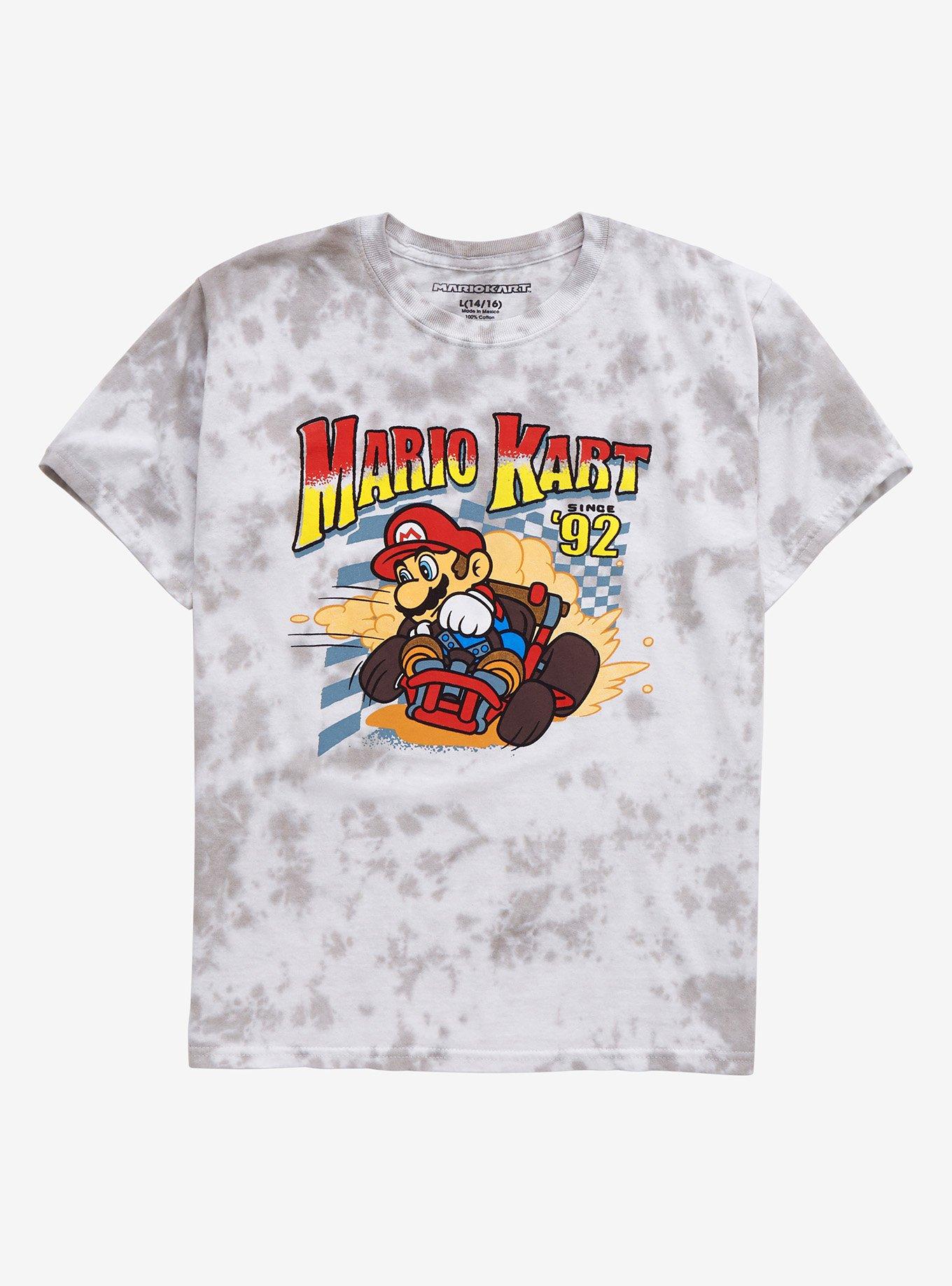 Nintendo Super Mario Mario Kart Classic Youth TieDye TShirt