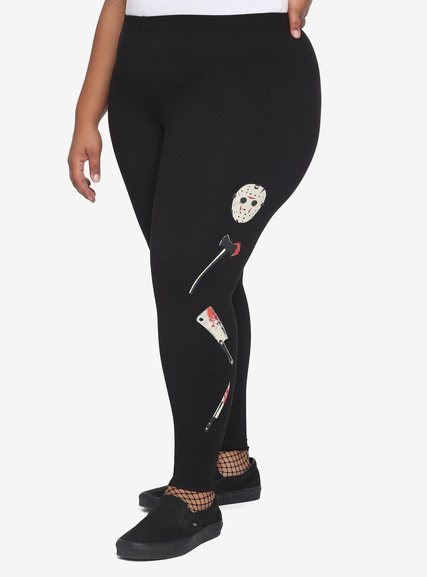 Friday The 13th Stacked Icons Leggings Plus Size Hot Topic