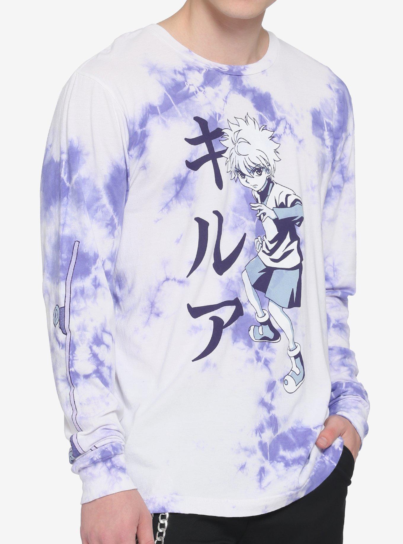 Hunter X Hunter Killua Skateboard TieDye LongSleeve TShirt Hot Topic