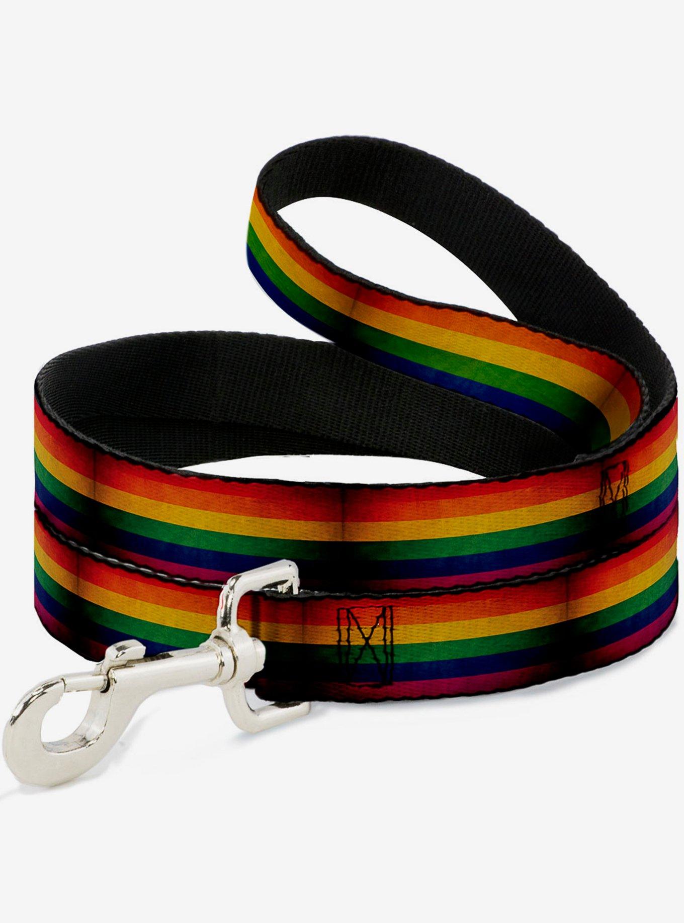 Weathered Rainbow Pride Flag Dog Leash Hot Topic