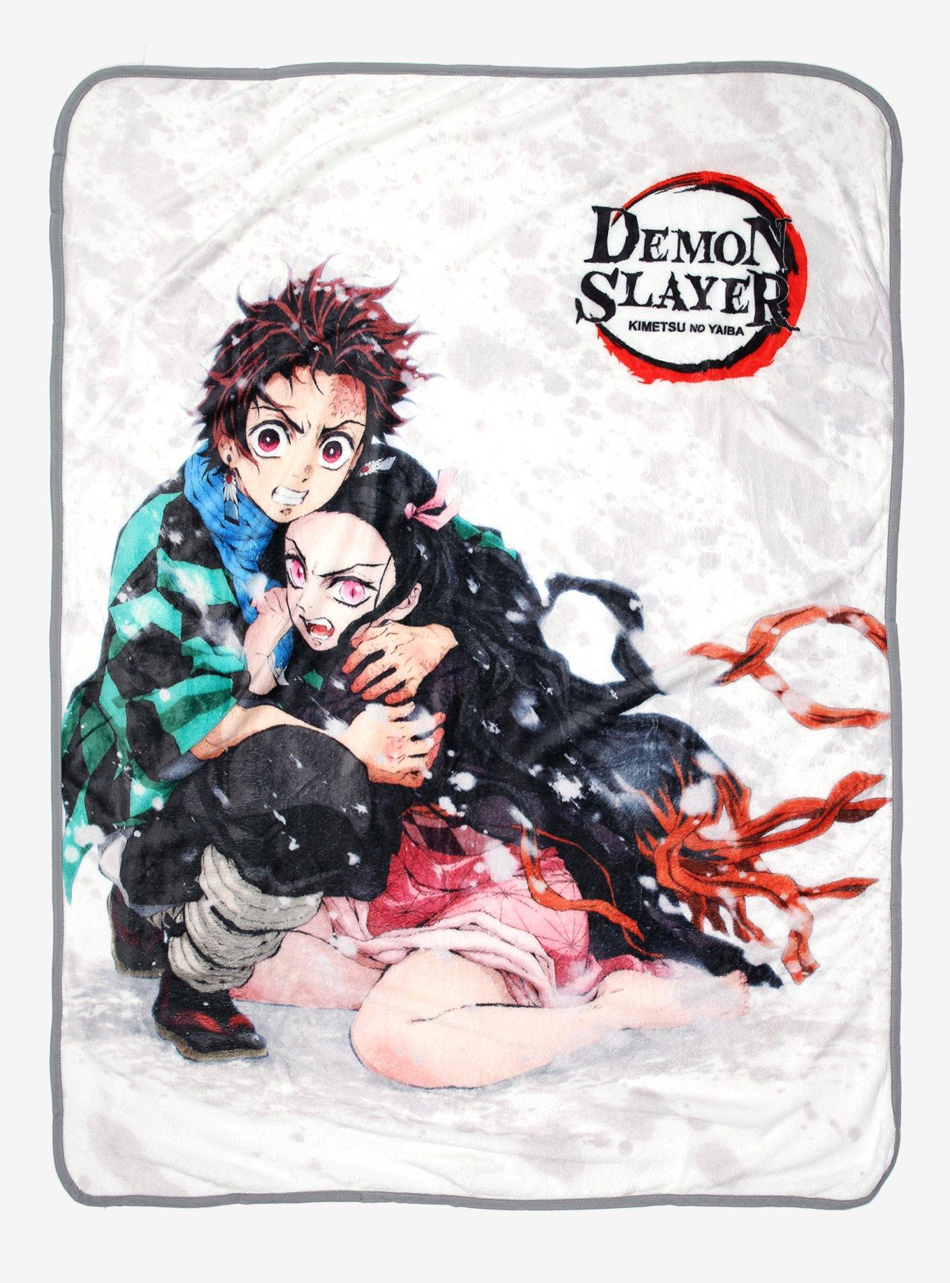 Demon Slayer Kimetsu No Yaiba Tanjiro & Nezuko Throw Blanket Hot Topic