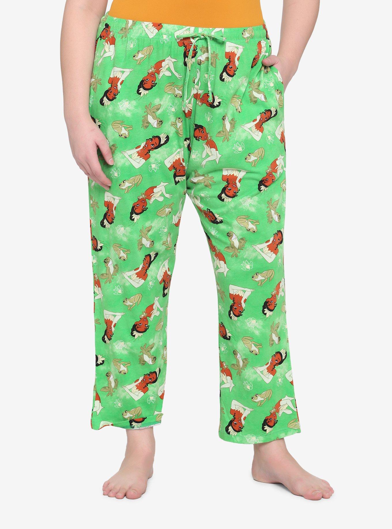 Disney The Princess And The Frog Tiana Pajama Pants Plus Size Frog